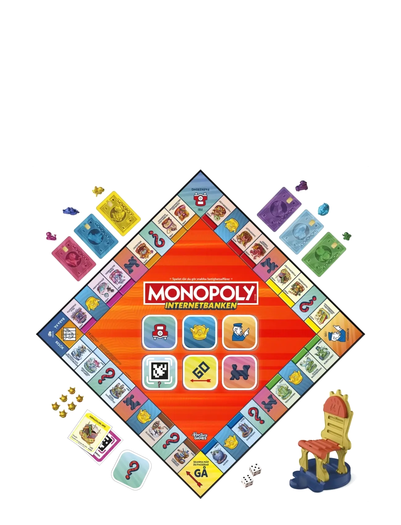 Hasbro Gaming - Monopoly Internetbanken - brætspil - multicolor - 3