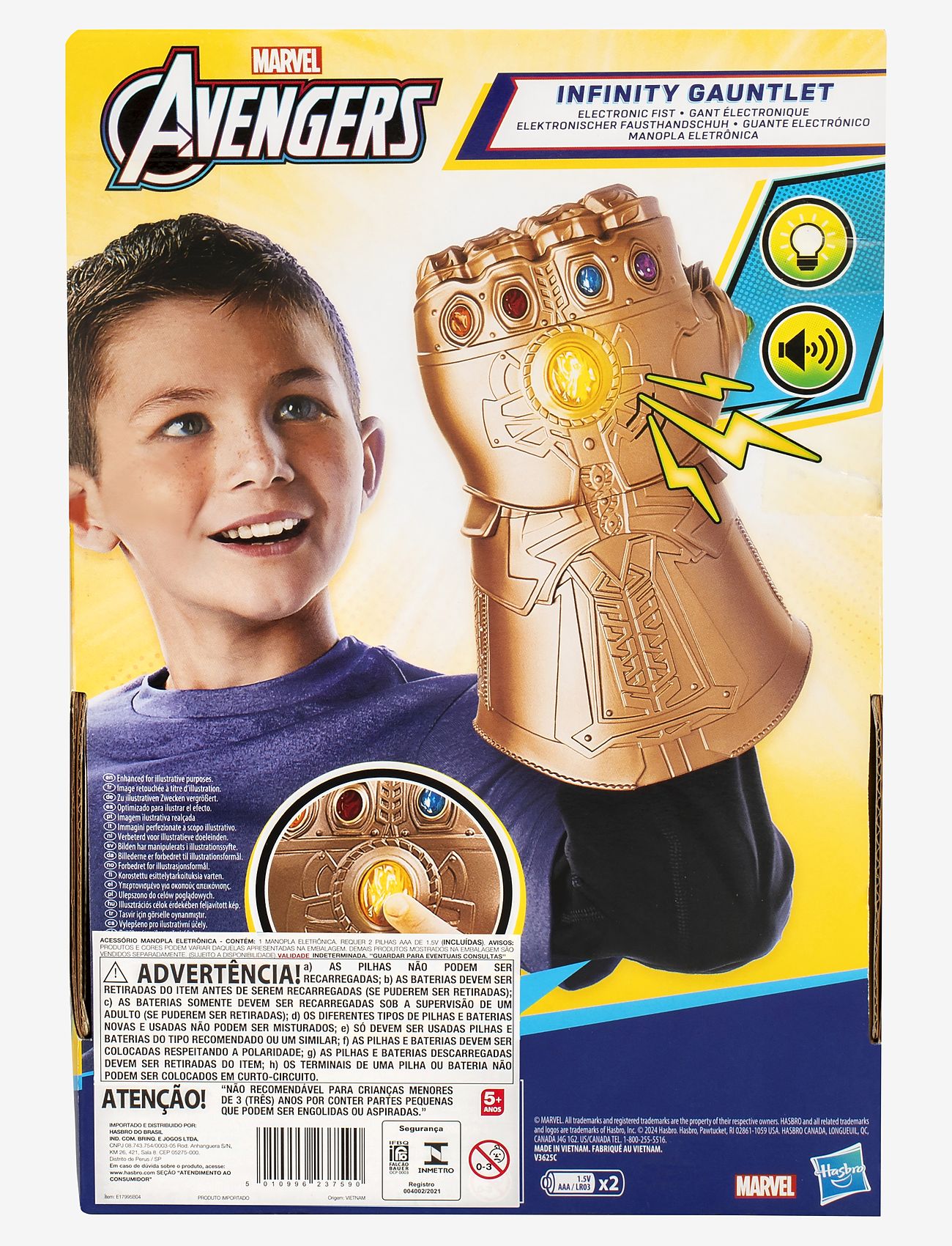 Marvel - Marvel Avengers Marvel Infinity War Infinity Gauntlet Electronic Fist - multicolor - 4