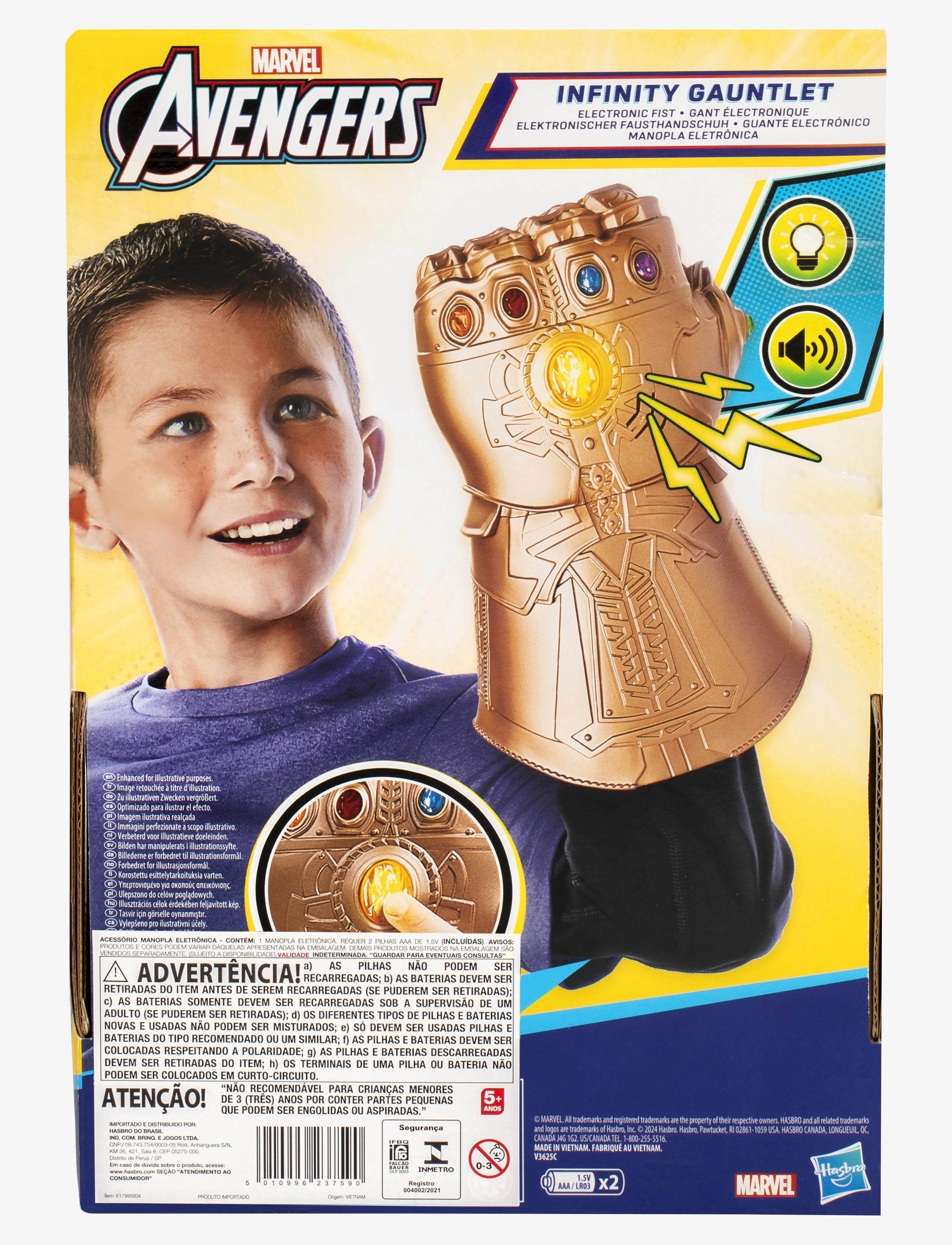 Marvel - Marvel Avengers Marvel Infinity War Infinity Gauntlet Electronic Fist - multicolor - 4