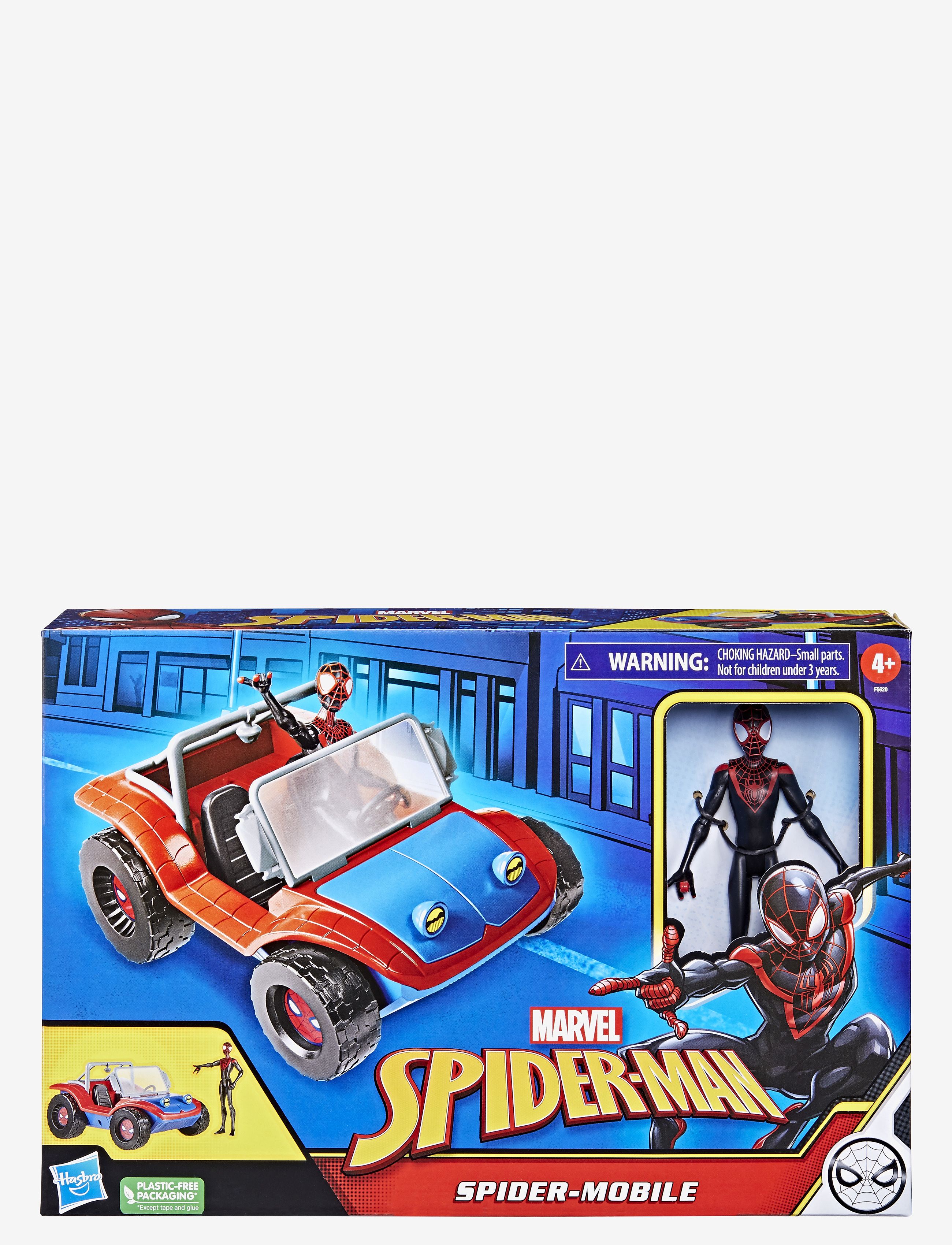 Marvel Spider-Man Spider-Mobile, Movies & Fairy Tale Characters, Multi/mønstret, Str: H:15CM