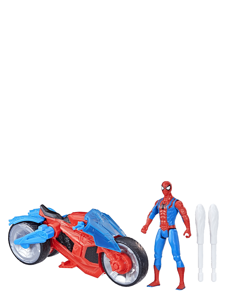 Marvel - Marvel Spider-Man Spider-Man Web Blast Cycle Kids Playset with Poseable Spider-Man Action Figure - multicolor - 0