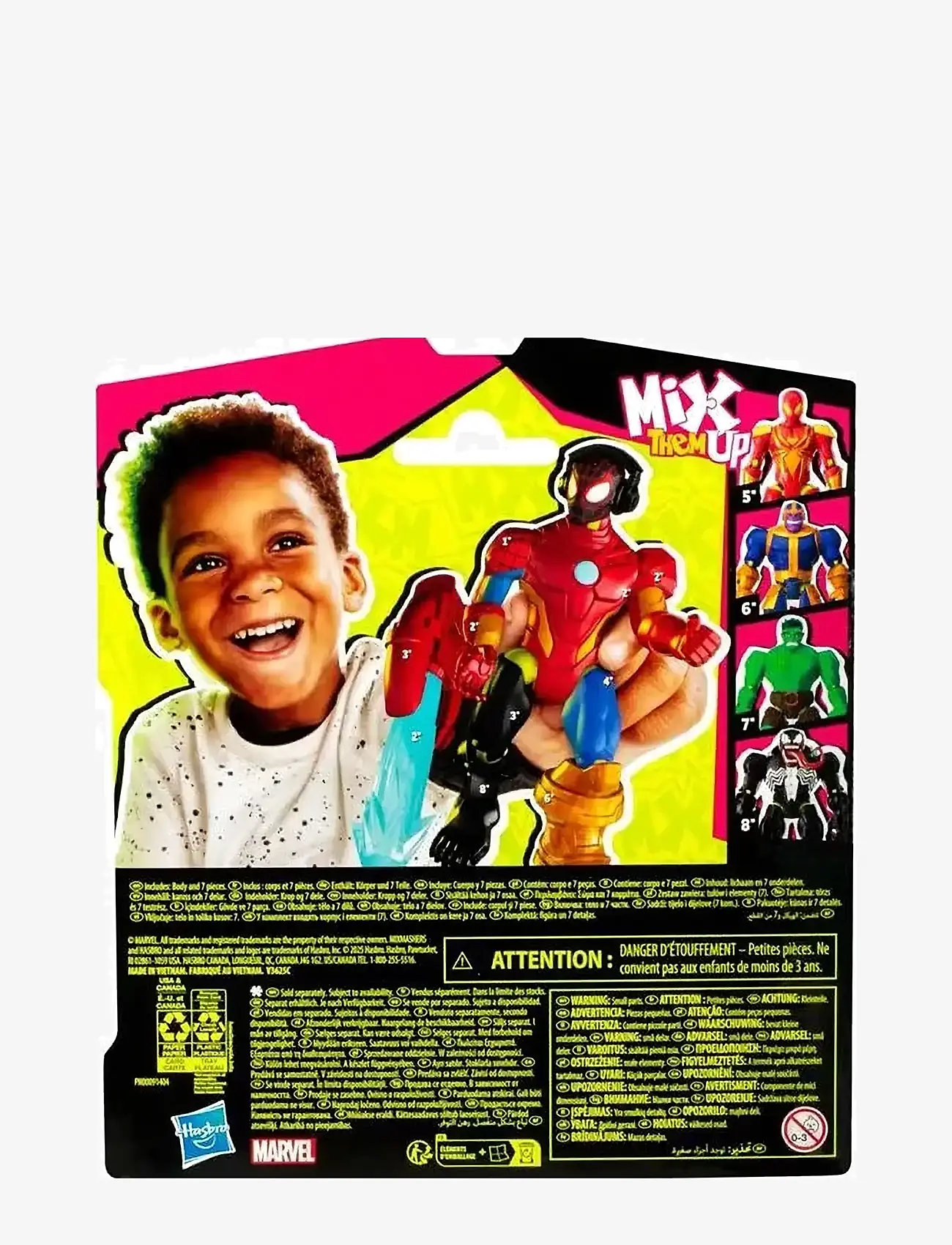 Marvel - Marvel MixMashers Miles Morales Spider-Man Mix-And-Match - film & sagofigurer - multicolor - 2