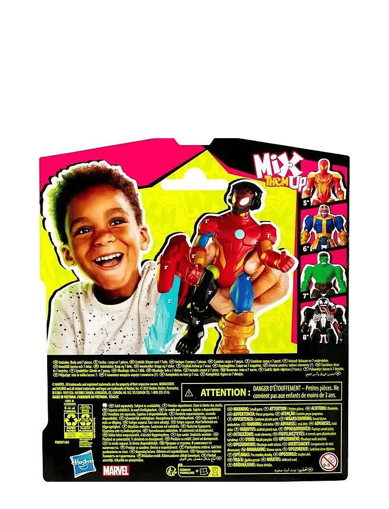 Marvel - Marvel MixMashers Miles Morales Spider-Man Mix-And-Match - karakterer fra filmer og eventyr - multicolor - 2