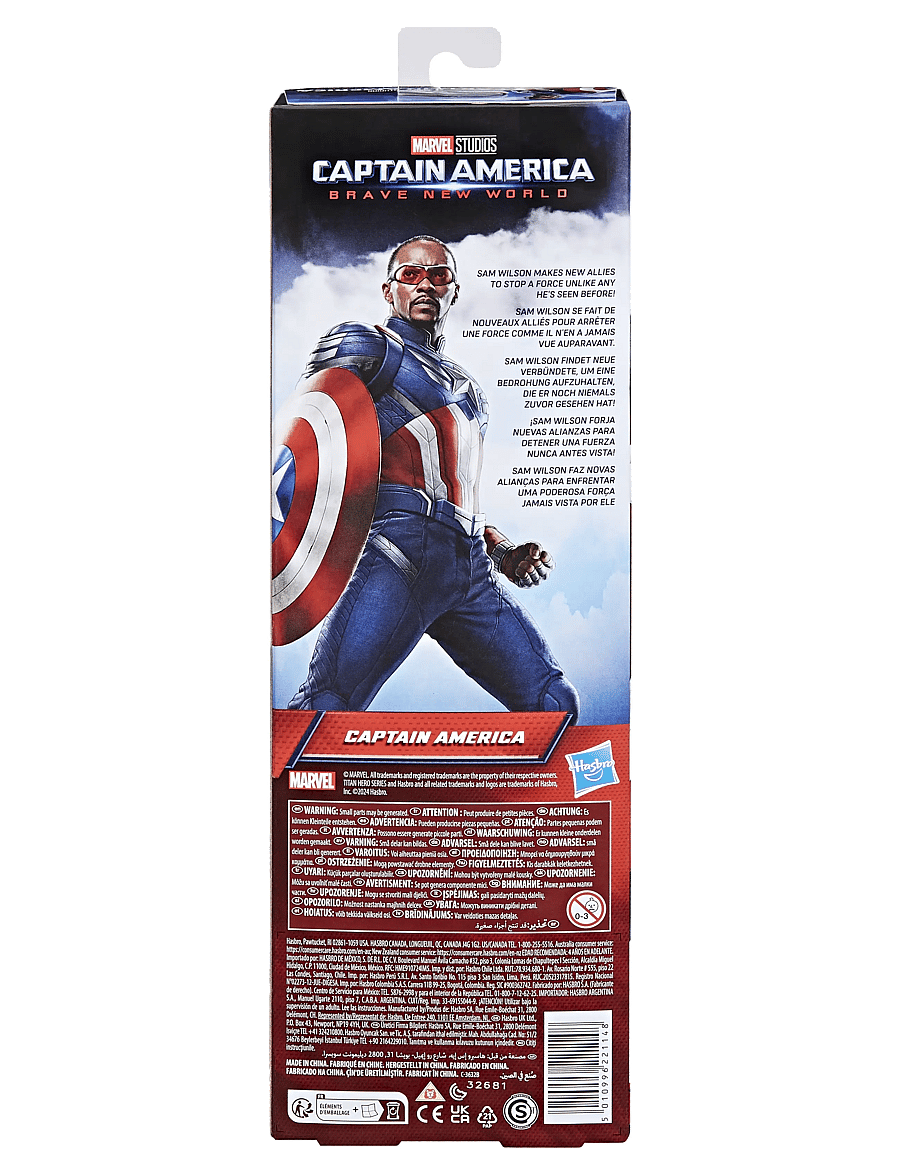 Marvel - Marvel Studios Captain America Brave New World, Titan Hero Series Captain America - multi-color - 4