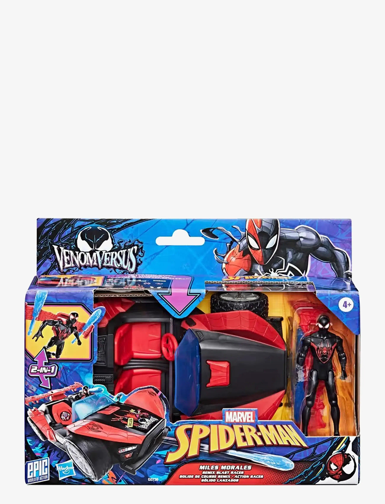Marvel - Marvel Spider-Man VenomVersus Epic World of Action Miles Morales Remix Blast Racer - action-figuren - multicolor - 4