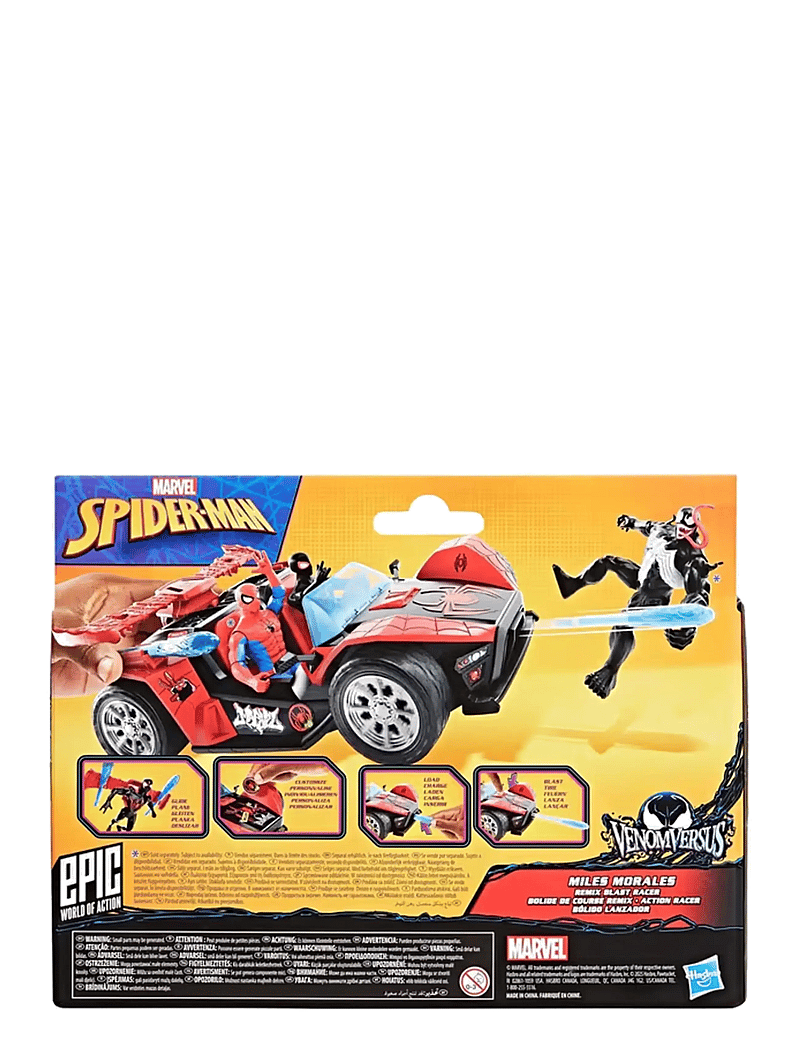 Marvel - Marvel Spider-Man VenomVersus Epic World of Action Miles Morales Remix Blast Racer - action-figuren - multicolor - 5
