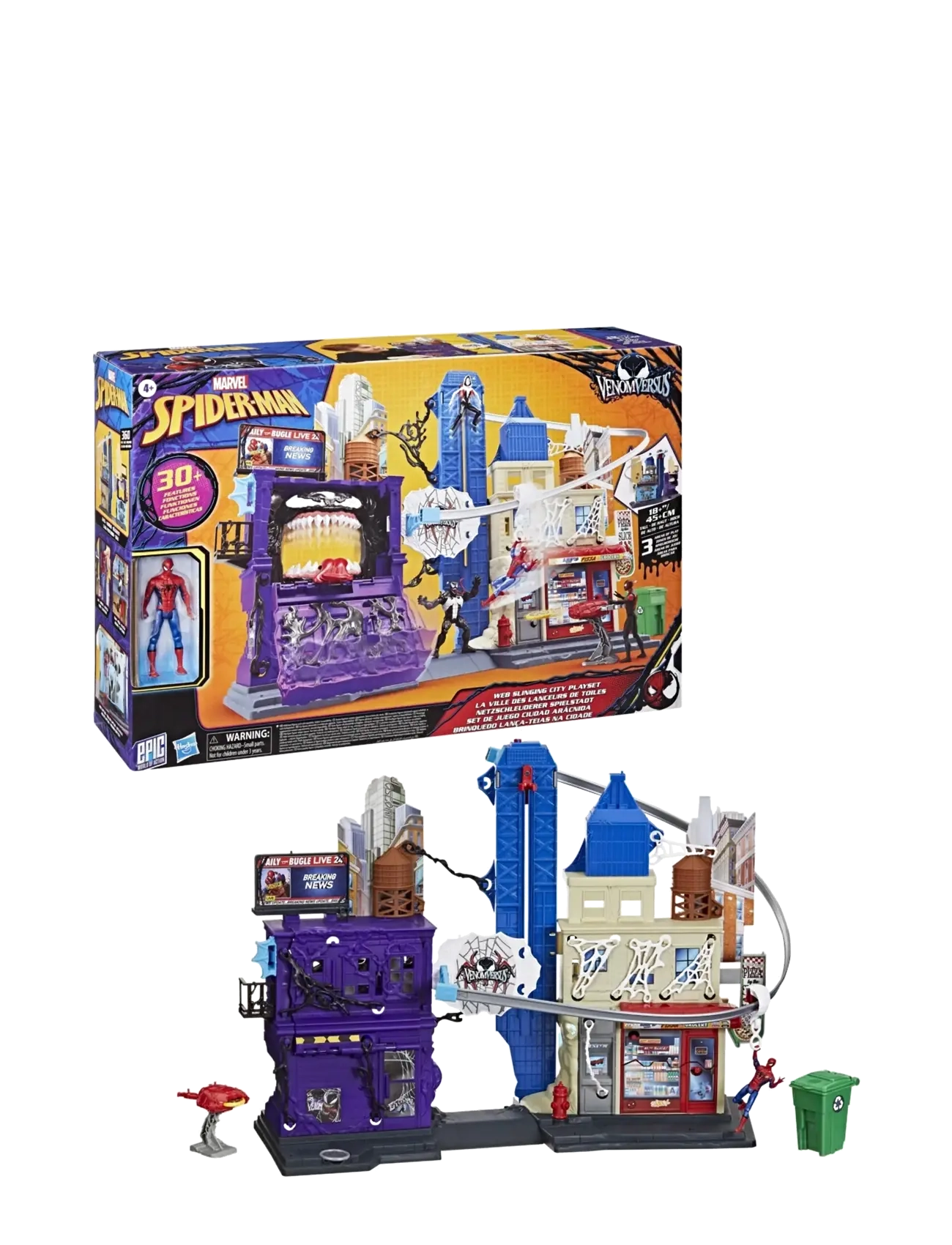 Marvel - Marvel Spider-Man VenomVersus Web Slinging City Playset - lekset - multicolor - 3
