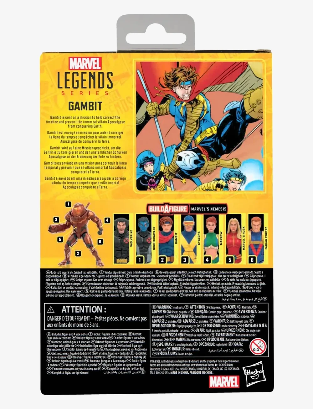 Marvel - Marvel Legends Series Gambit - kangelaskujukesed - multicolor - 5