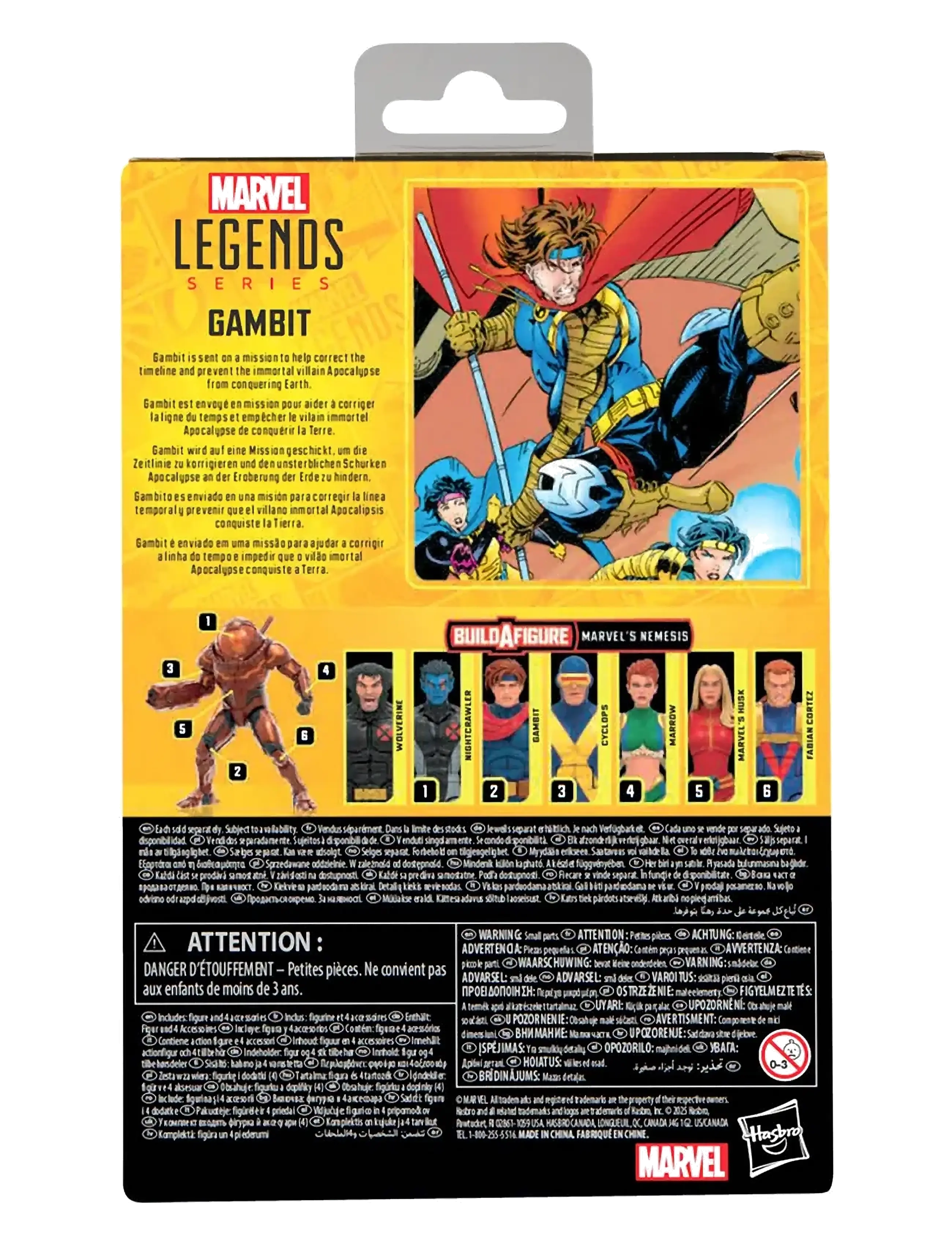 Marvel - Marvel Legends Series Gambit - actionfigurer - multicolor - 5
