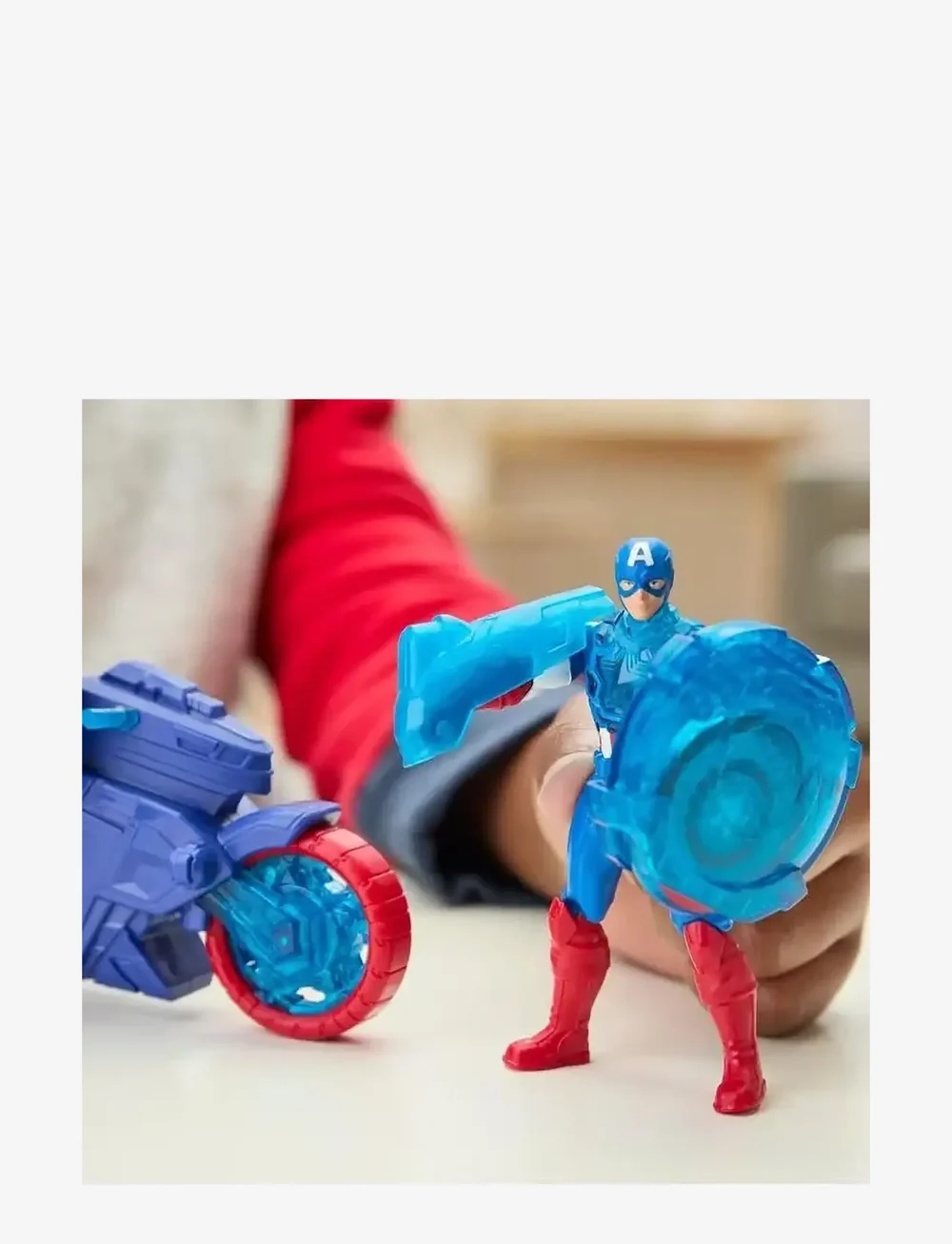 Marvel - Marvel Avengers Epic World of Action Captain America Shield-Shot Cycle Vehicle Playset - film- & eventyrsfigurer - multicolor - 4