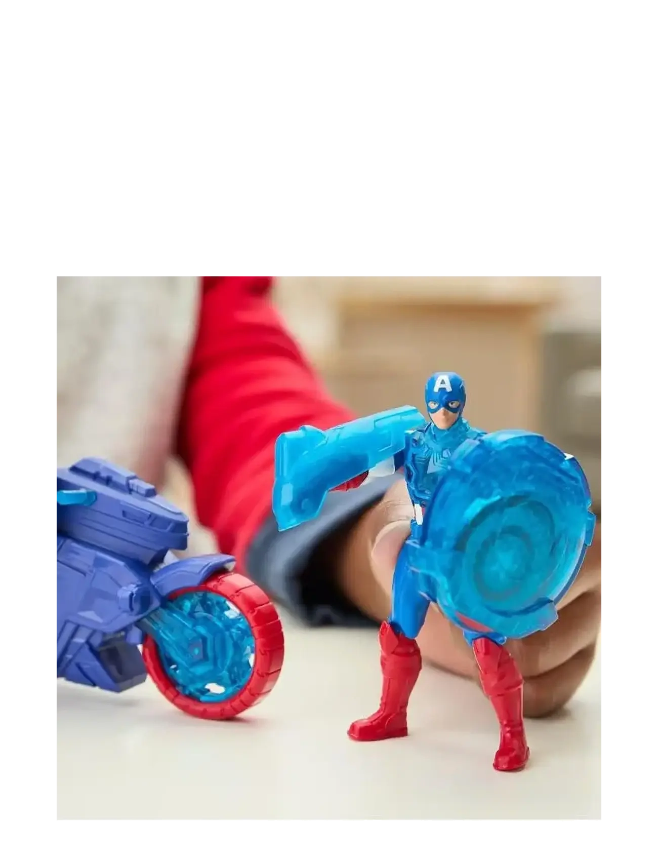 Marvel - Marvel Avengers Epic World of Action Captain America Shield-Shot Cycle Vehicle Playset - multicolor - 4