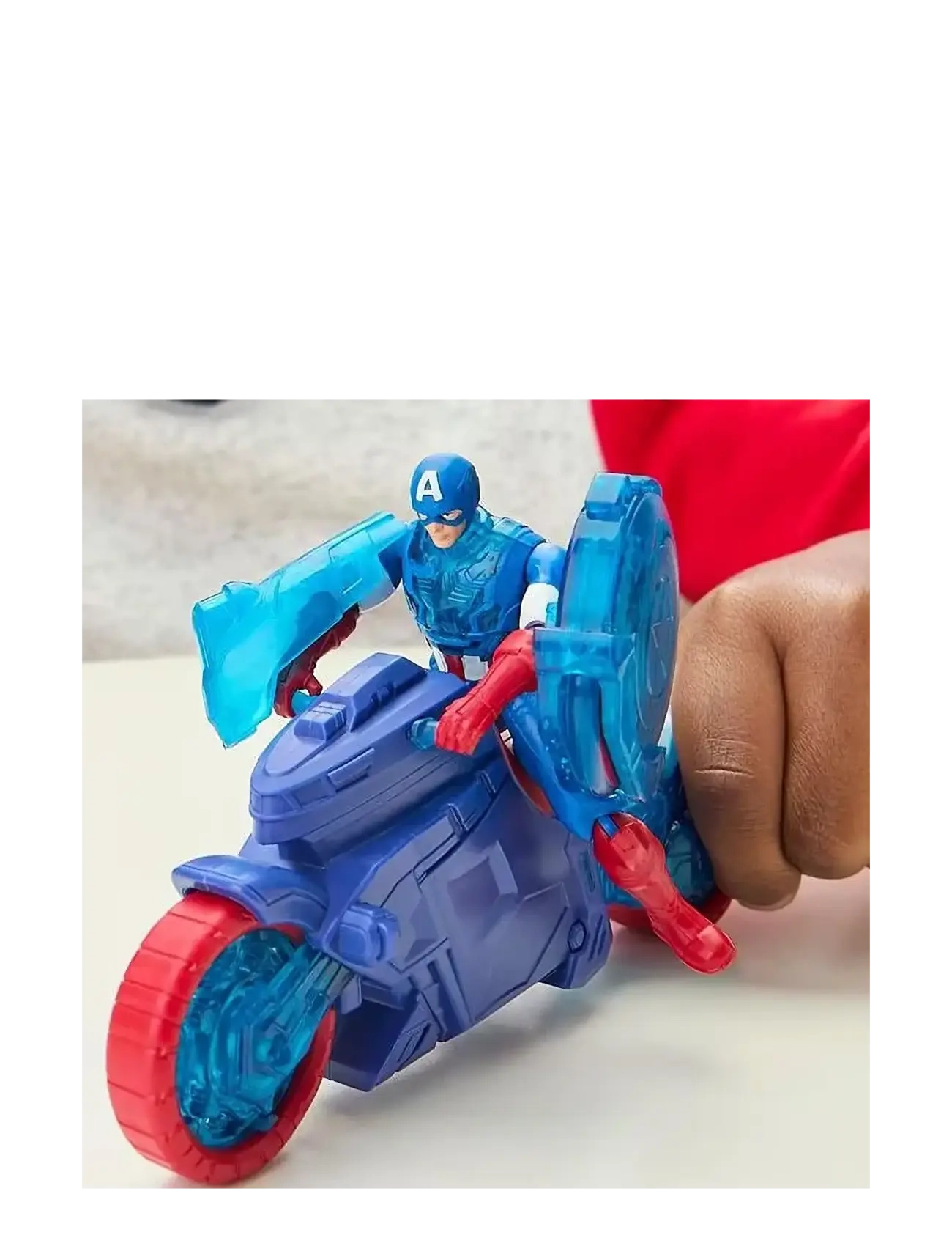 Marvel - Marvel Avengers Epic World of Action Captain America Shield-Shot Cycle Vehicle Playset - multicolor - 5