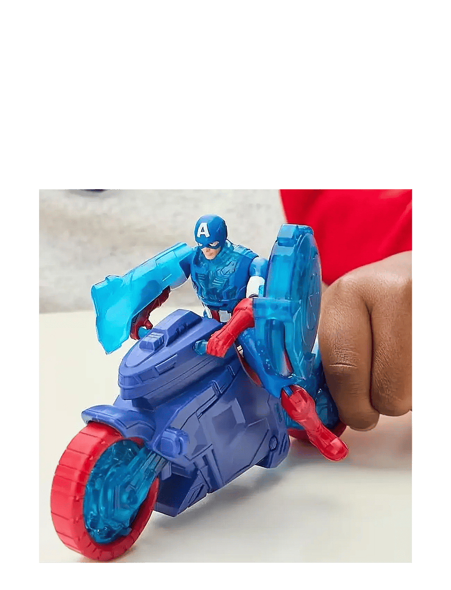 Marvel - Marvel Avengers Epic World of Action Captain America Shield-Shot Cycle Vehicle Playset - multicolor - 5