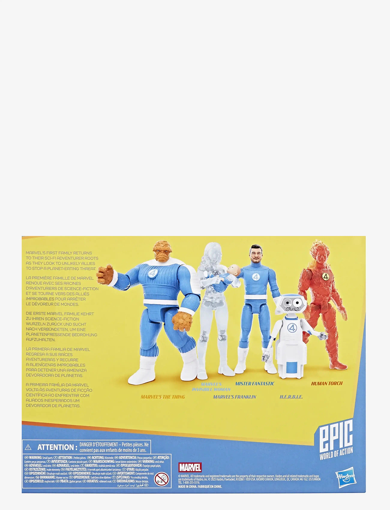 Marvel - Marvel Studios The Fantastic Four Epic World of Action Marvels First Family-samling - film & sagofigurer - multicolor - 4