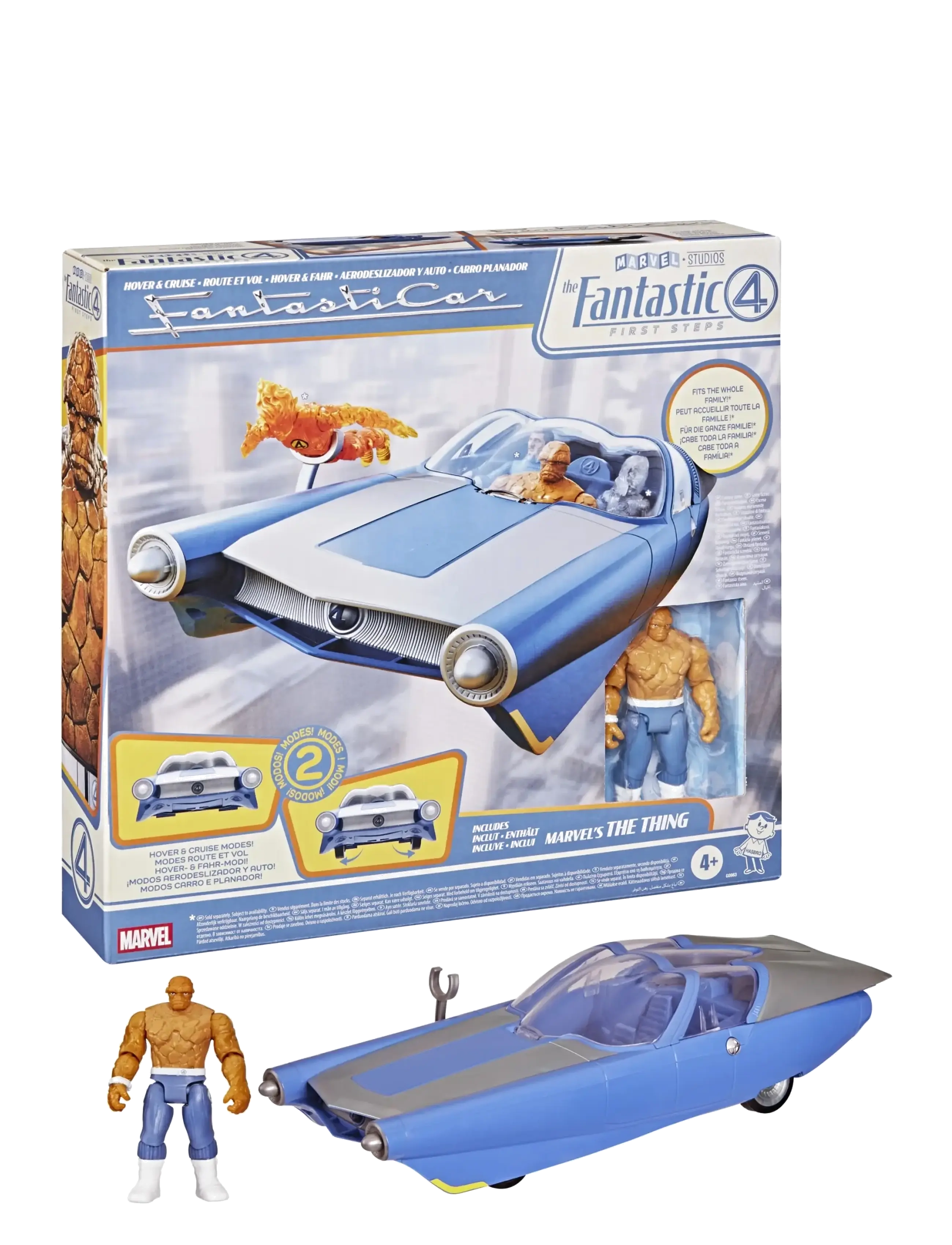 Marvel - Marvel Studios The Fantastic Four Epic World of Action Hover & Cruise Fantasticar - film- & eventyrsfigurer - multicolor - 3