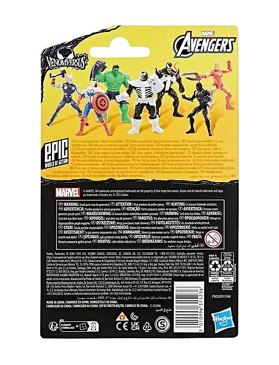 Marvel - Marvel Avengers VenomVersus Epic World of Action Anti-Venom Captain America - personnages de films et de contes de fées - multicolor - 3