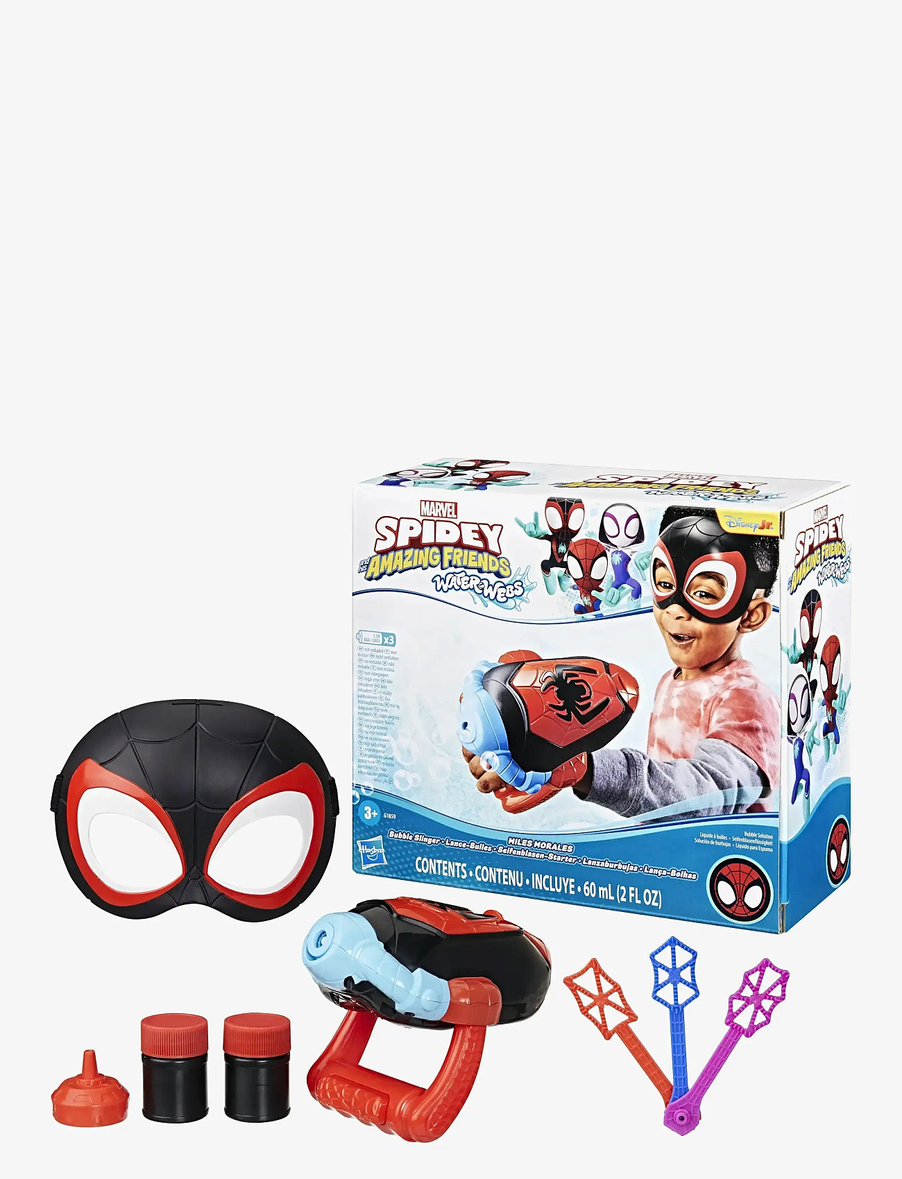 Marvel - Marvels Spidey och hans fantastiska vänner Water-Webs, Miles ”Spin” Morales-bubbelkastare - elektronik & media - multicolor - 2