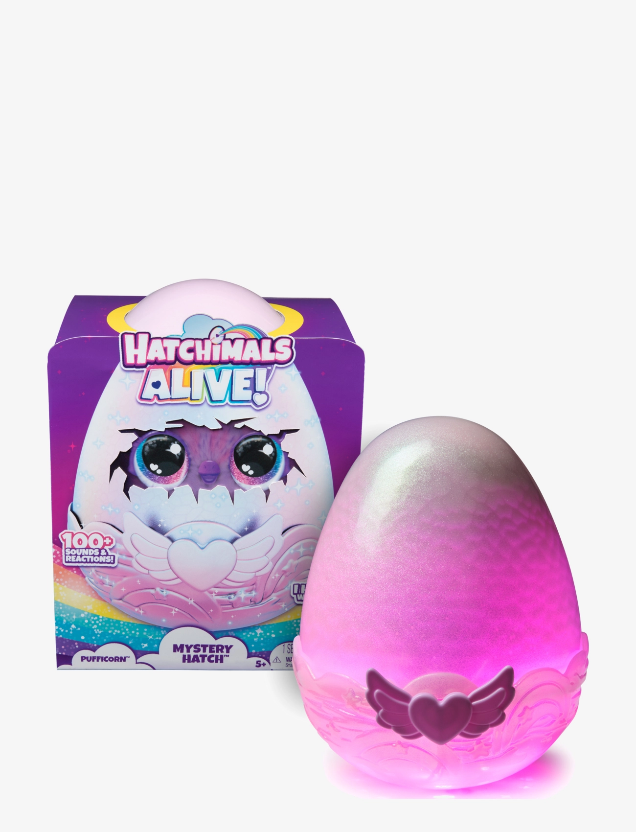 Hatchimals Hatchimals Alive Secret Hatch Pufficorn Asst., One Size, Multi/patterned, Soft Legetøj > Stuffed Animals, Børn