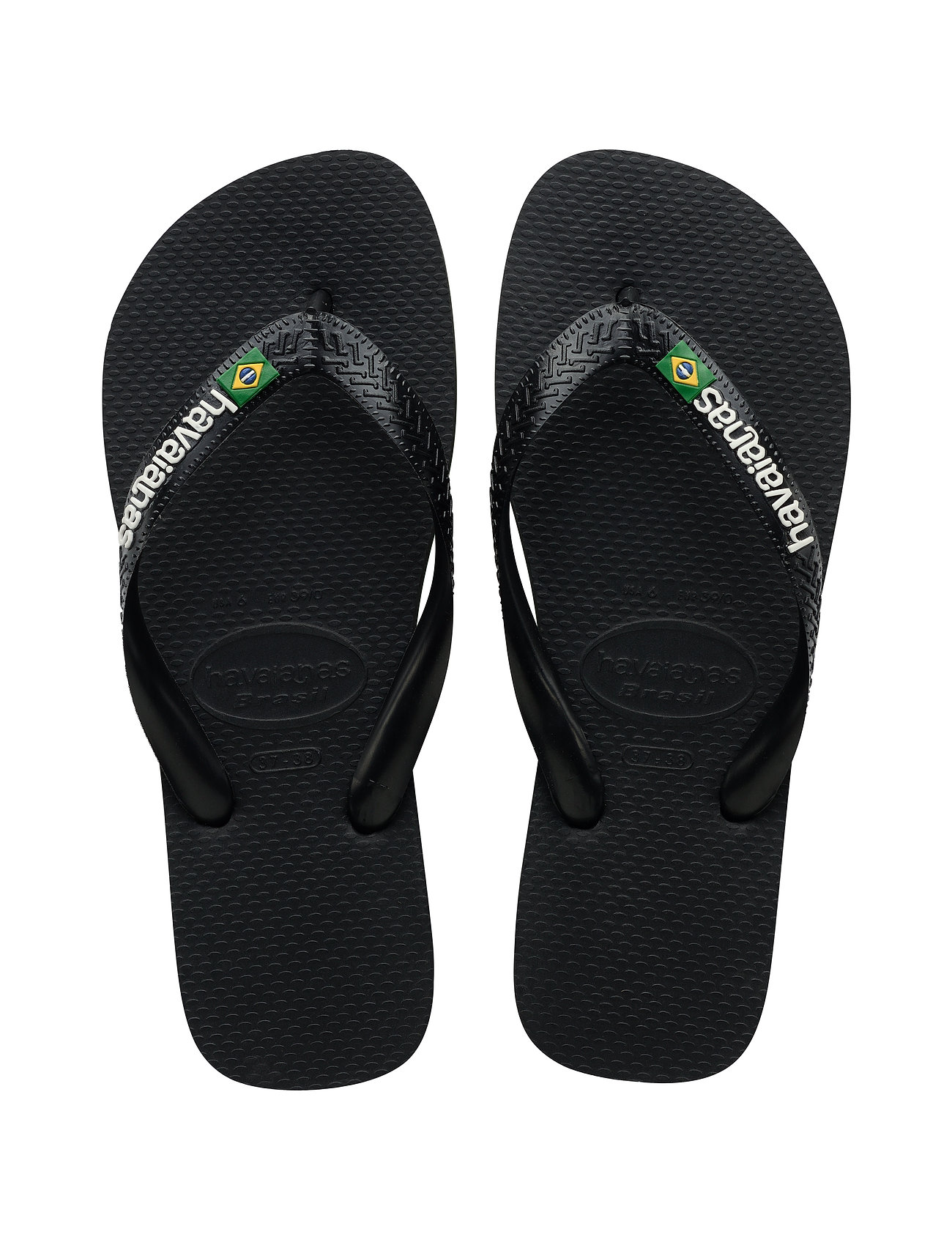 Havaianas - Hav. Brasil Logo - flip-flops & badskor - black/black 1069 - 0