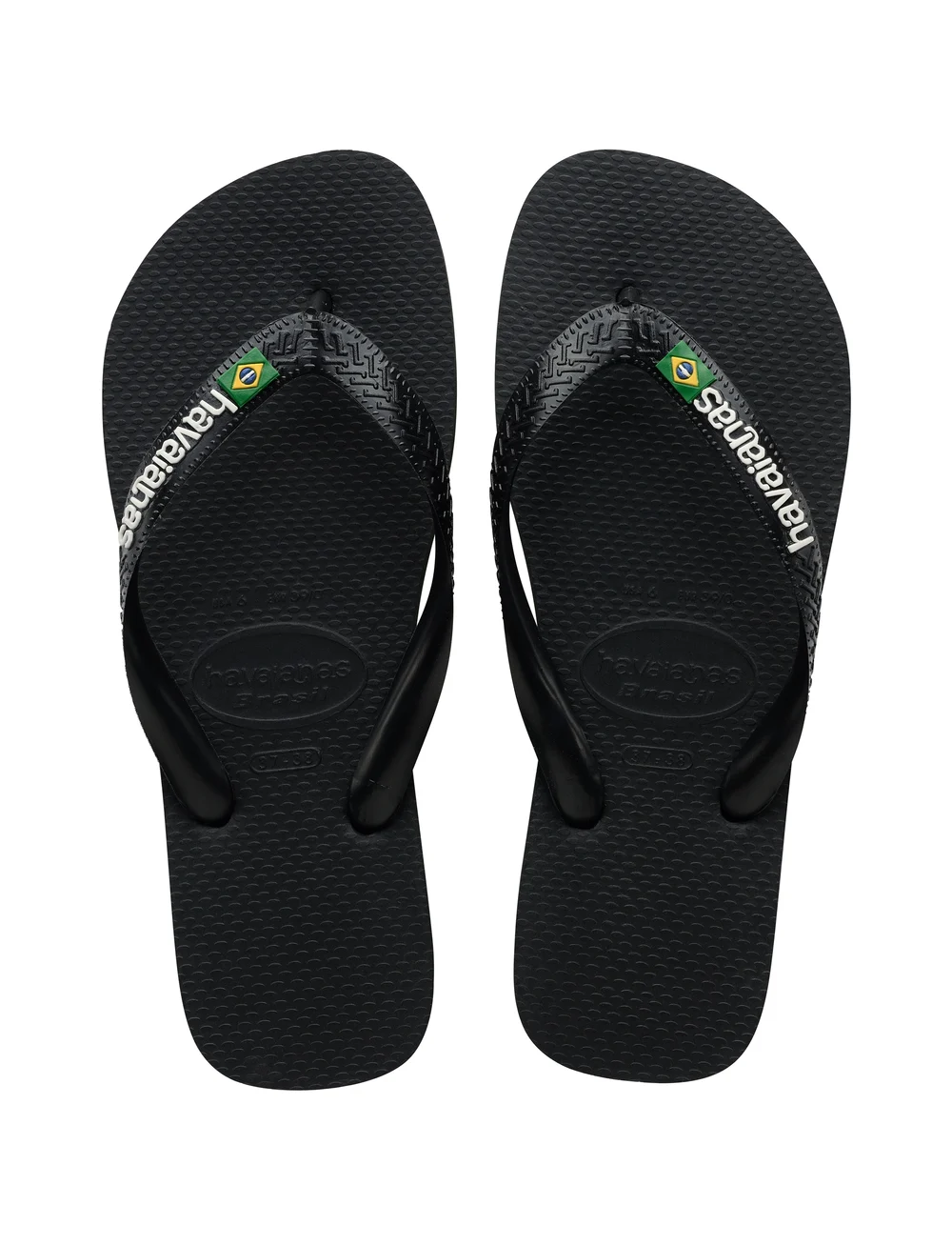 Havaianas - Hav Kids Brazil Logo - klipklapper & badesko - black/black 1069 - 0