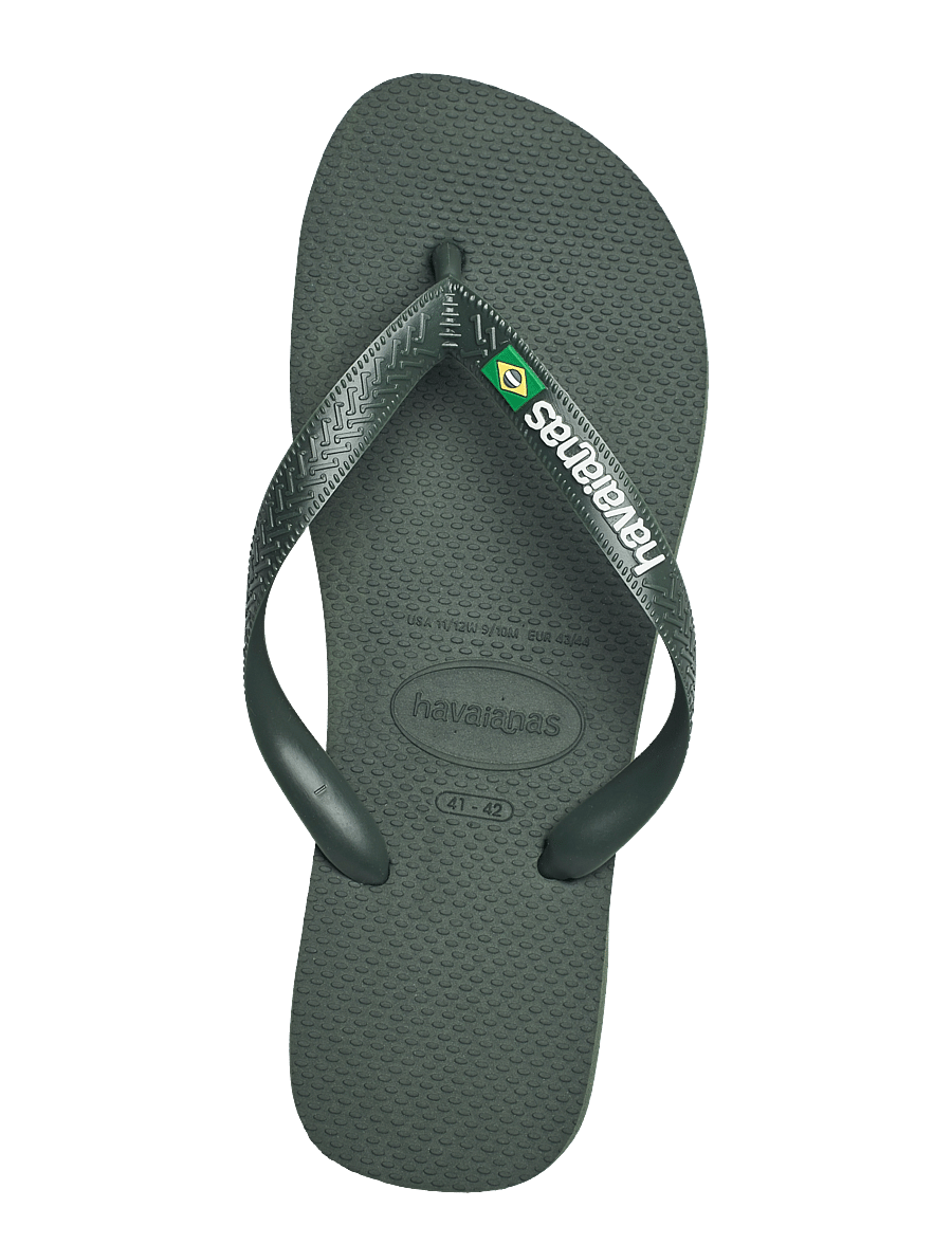 Havaianas - Hav. Brasil Logo - svarīgi brīvdienās - 5983 green olive - 3