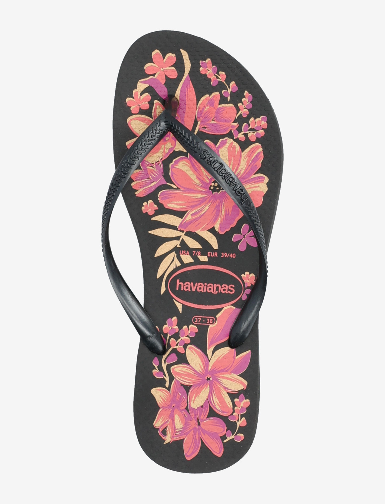 Havaianas - Hav. Slim Organic - klipklapper - 2718 black/grey/gold - 3