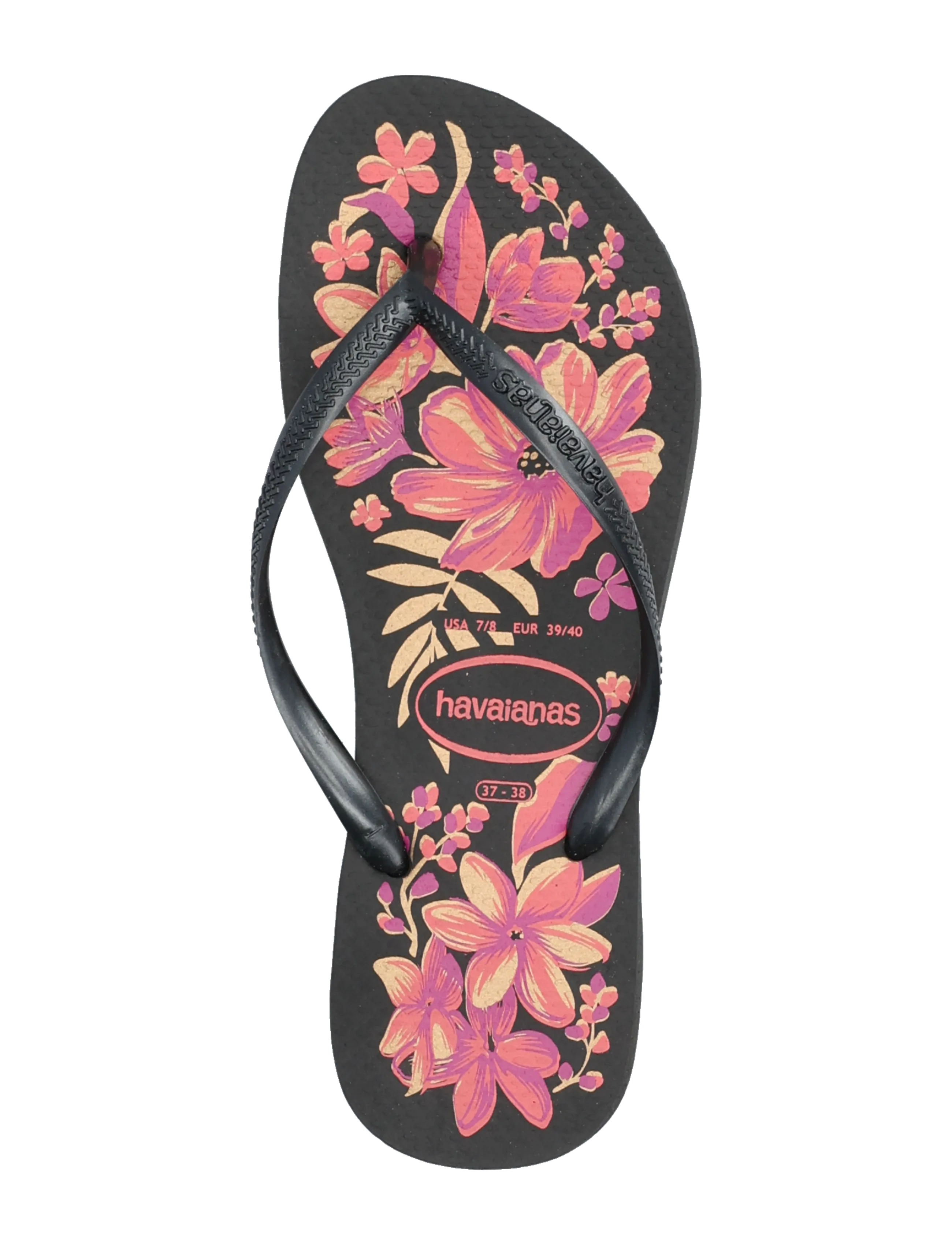 Havaianas - Hav. Slim Organic - flip flops - 2718 black/grey/gold - 3