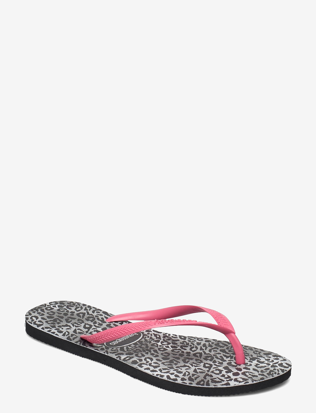 havaianas leopard flip flops