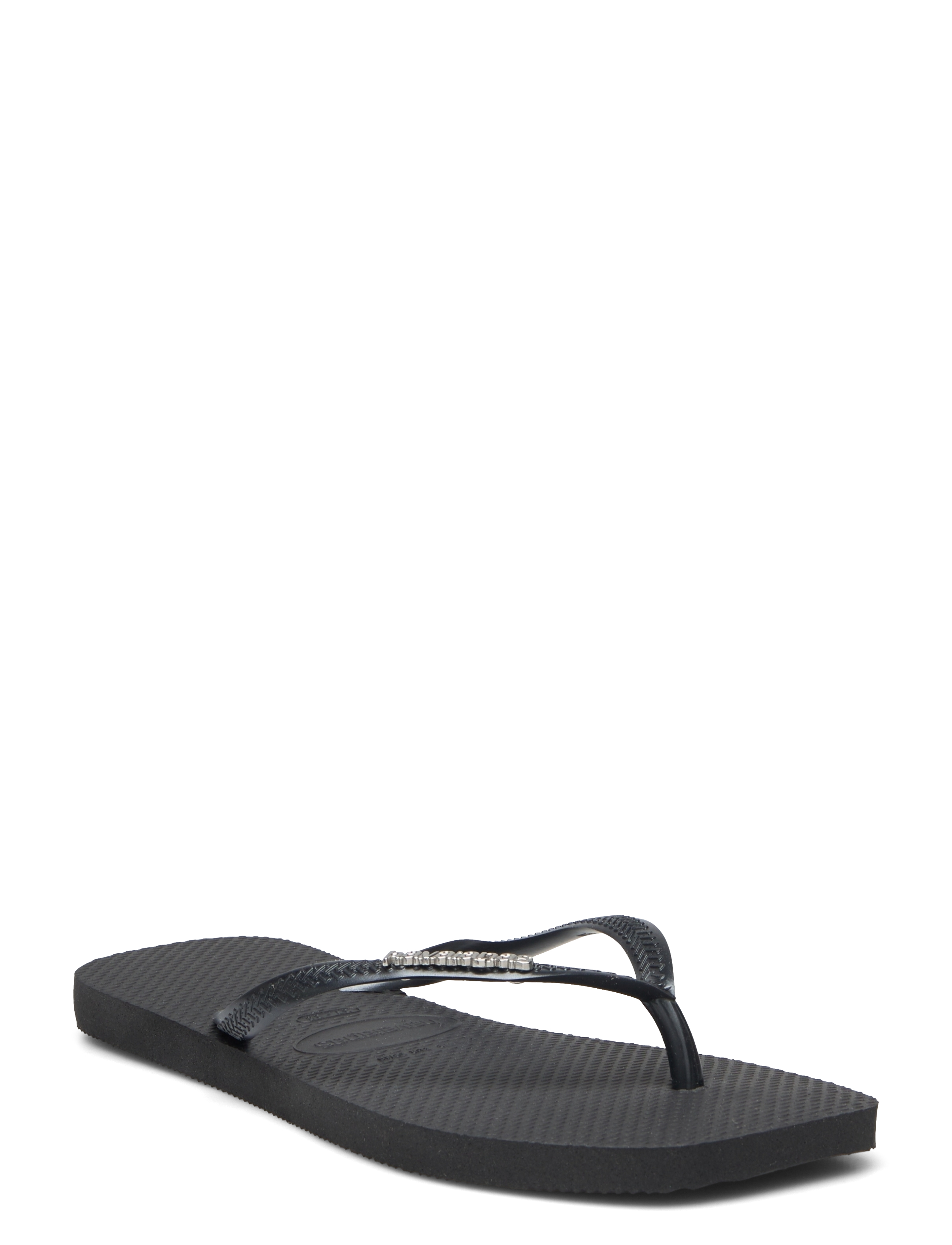 Havaianas Hav. Square Logo Metallic - Klipklapper - 2976 BLACK/SILVER / black