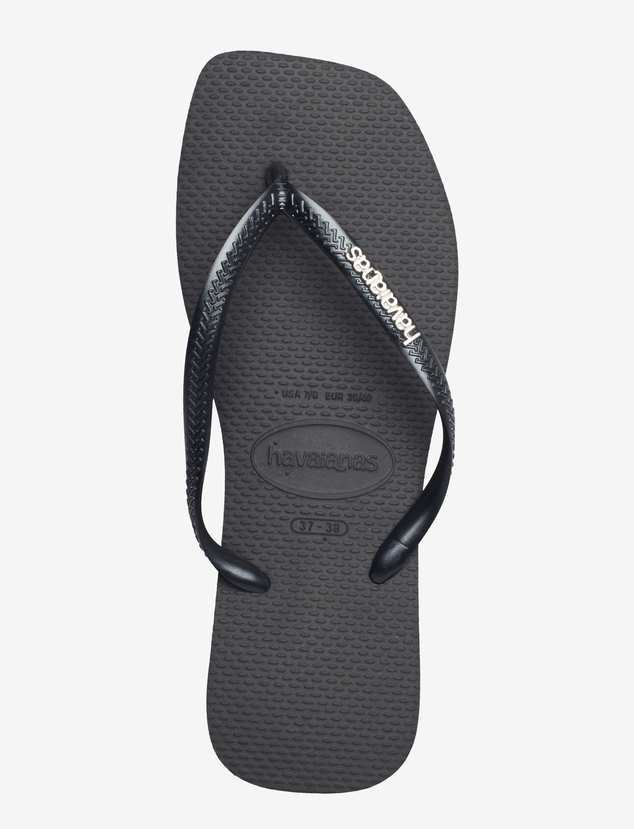Havaianas - Hav. Square Logo Metallic - japonki - 2976 black/silver - 3