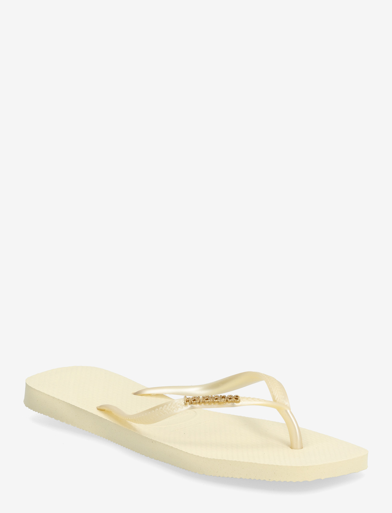 Havaianas - Hav Slim Square Logo Metallic - flip flops - 9256 buttercream - 0