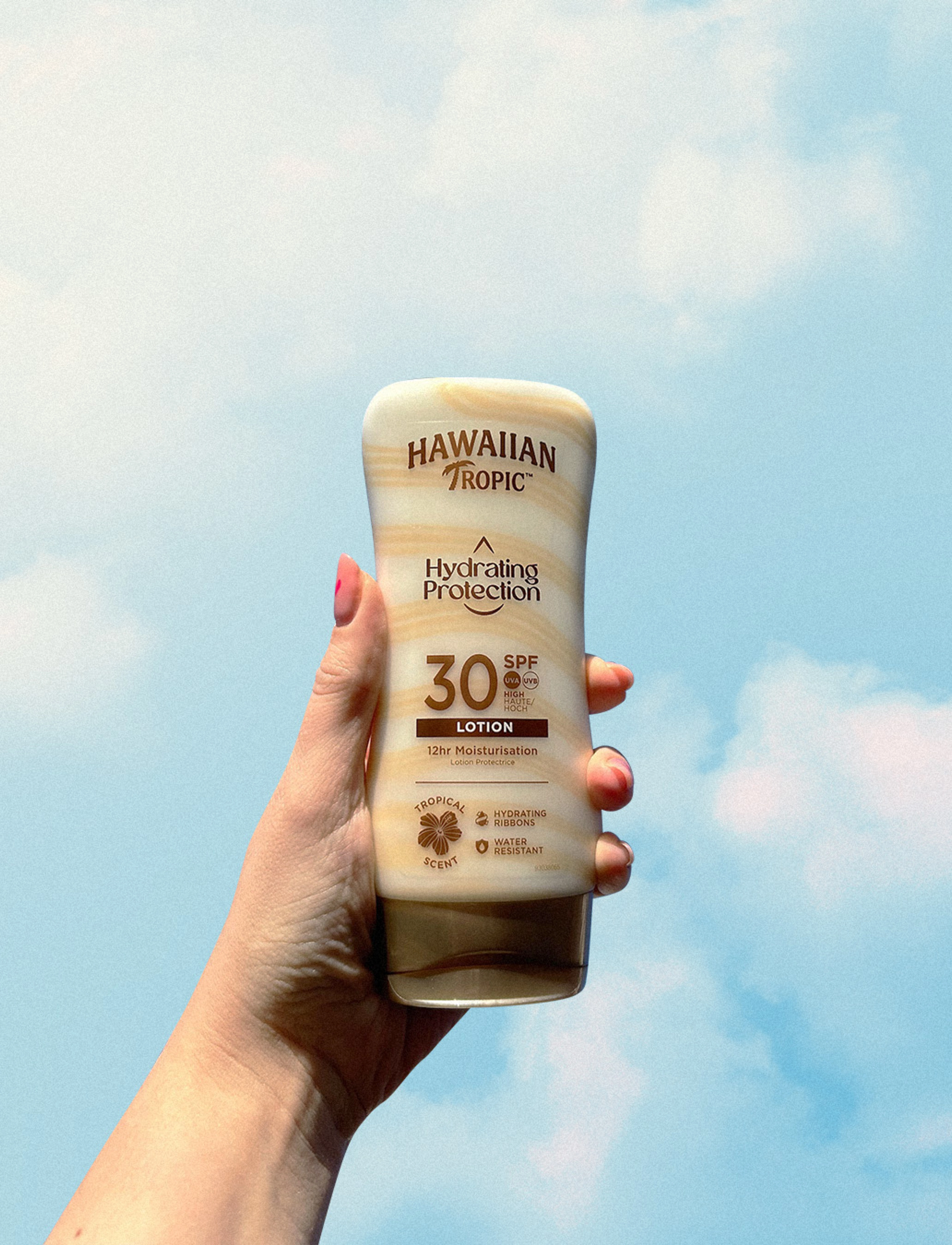 Hawaiian Tropic Hydrating Protection Lotion Spf30 180 ml, 180 ml, Nude, Solpleje > Krop, Dame
