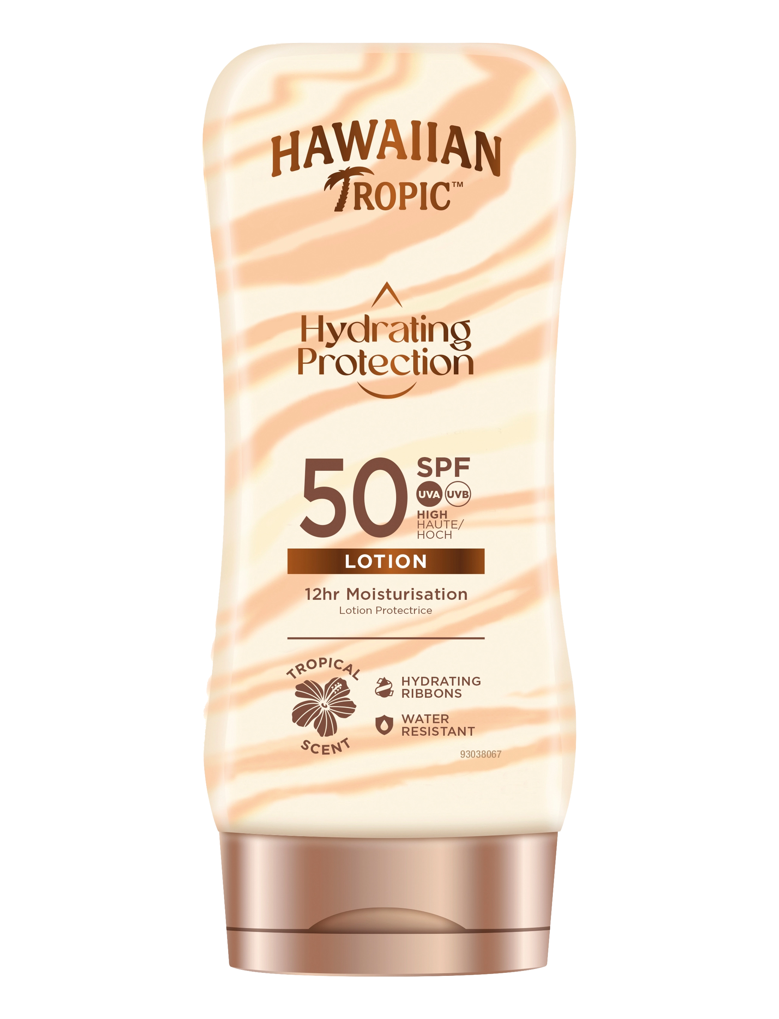Hawaiian Tropic Hydrating Protection Lotion Spf50 180 Ml, Body, Nude, Str: 180 ml