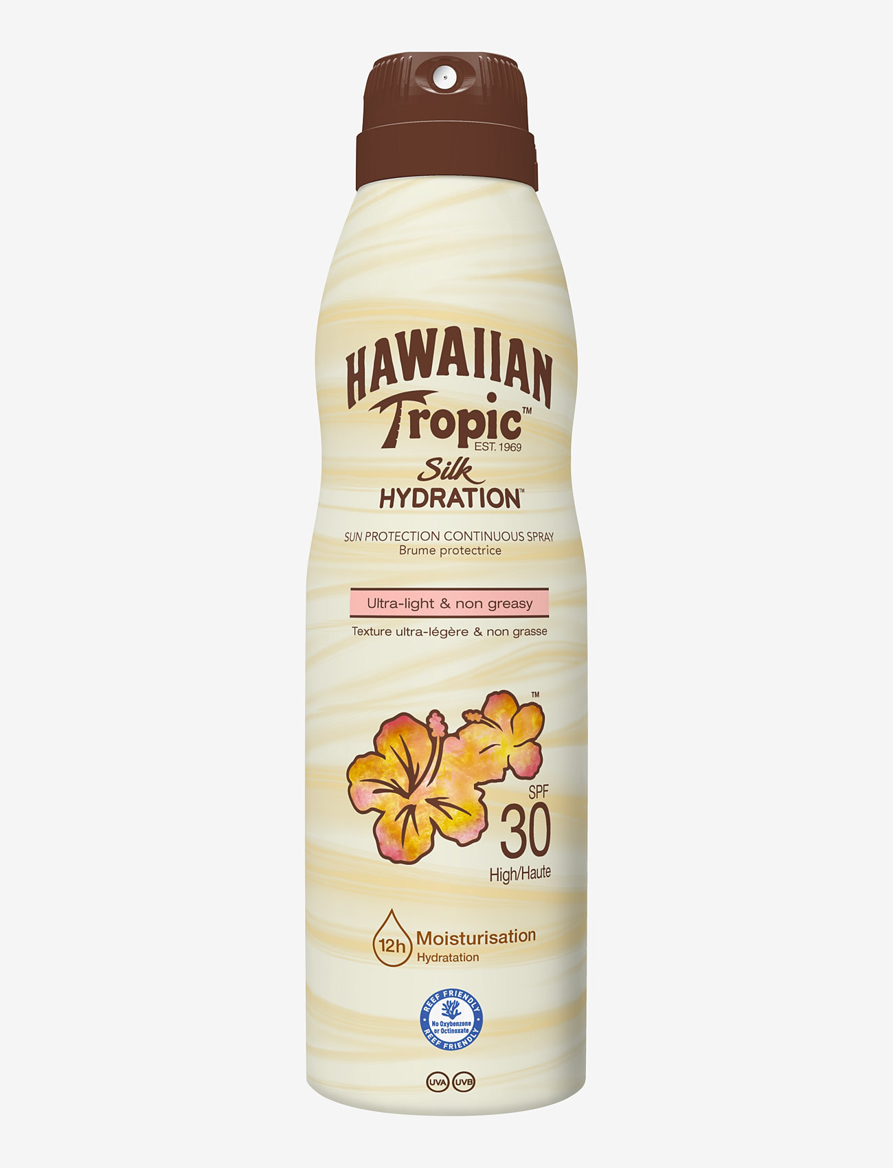 Hawaiian Tropic - Silk Hydration Air Soft C-spray SPF30 177 ml - suncare - clear - 0