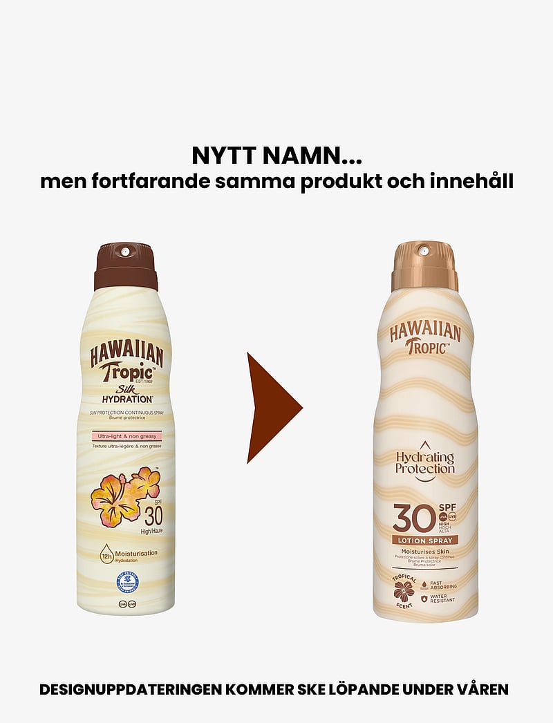 Hawaiian Tropic - Silk Hydration Air Soft C-spray SPF30 177 ml - vartalo - clear - 1