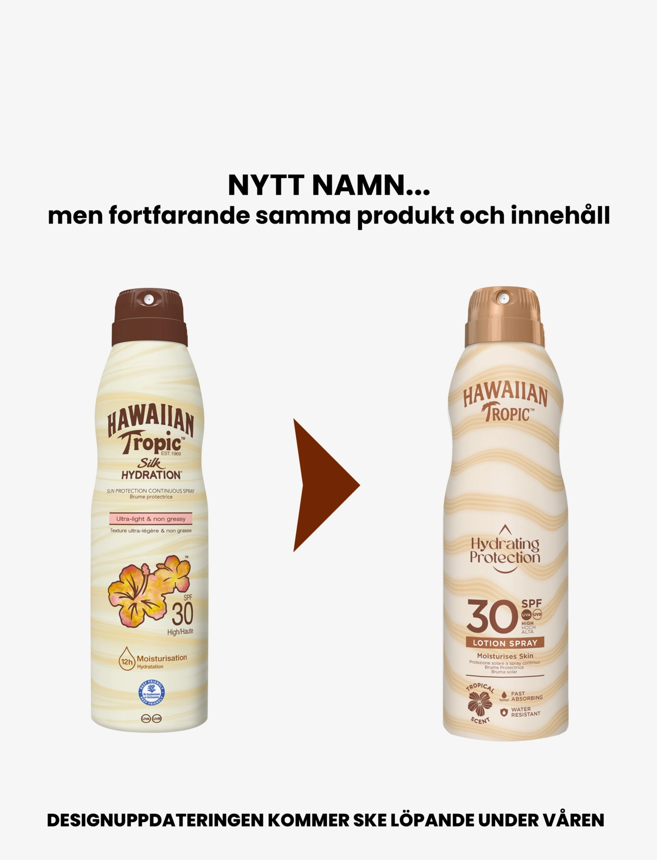 Hawaiian Tropic - Silk Hydration Air Soft C-spray SPF30 177 ml - vartalolle - clear - 1
