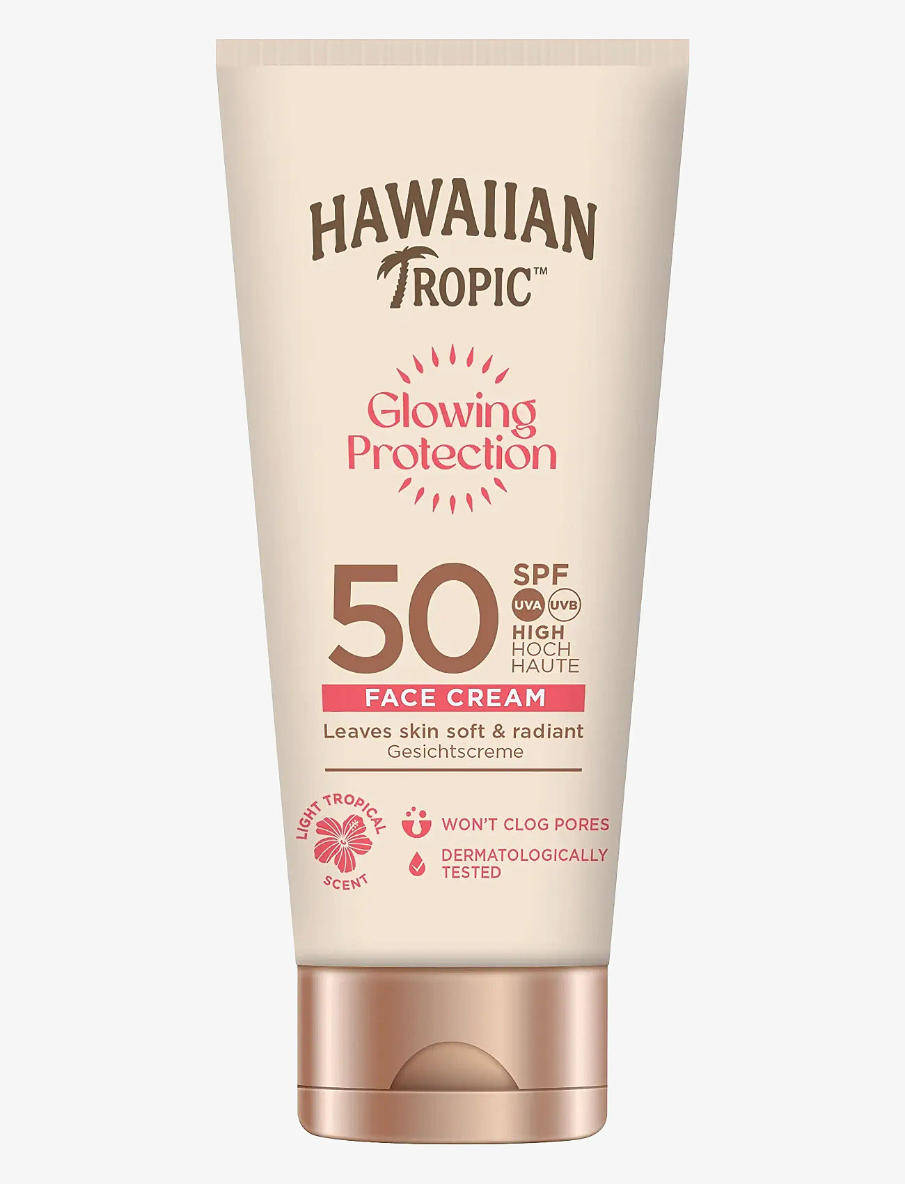 Hawaiian Tropic - Glowing Protection Face Lotion SPF50 50 ml - veidui - clear - 0