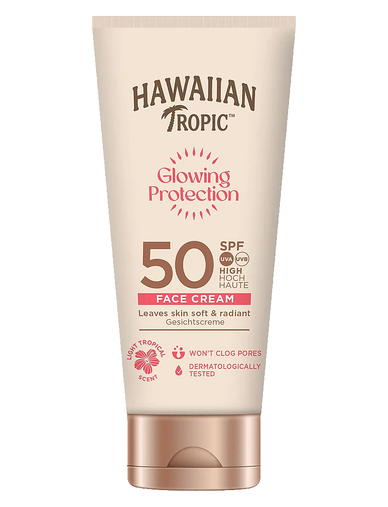 Hawaiian Tropic - Glowing Protection Face Lotion SPF50 50 ml - solcremer til ansigt - clear - 0