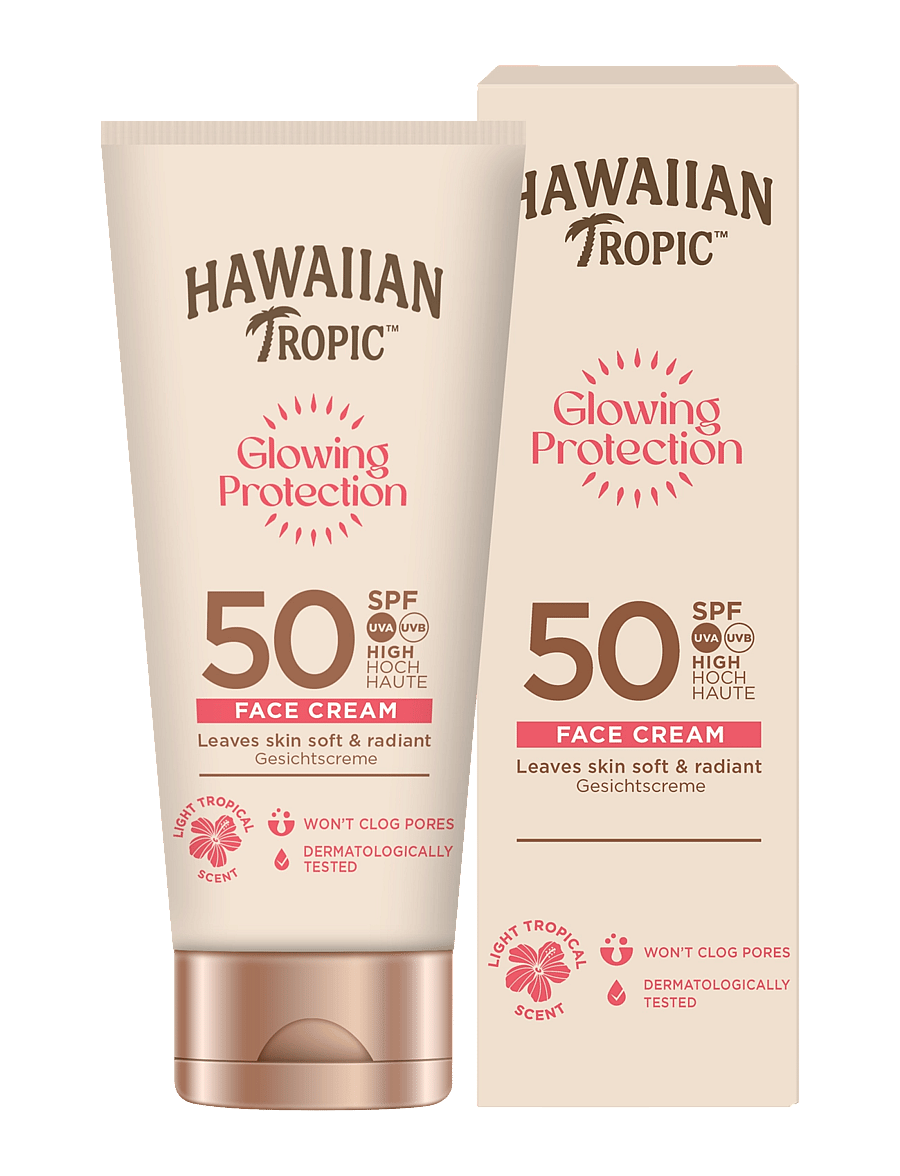 Hawaiian Tropic - Glowing Protection Face Lotion SPF50 50 ml - näole - clear - 1