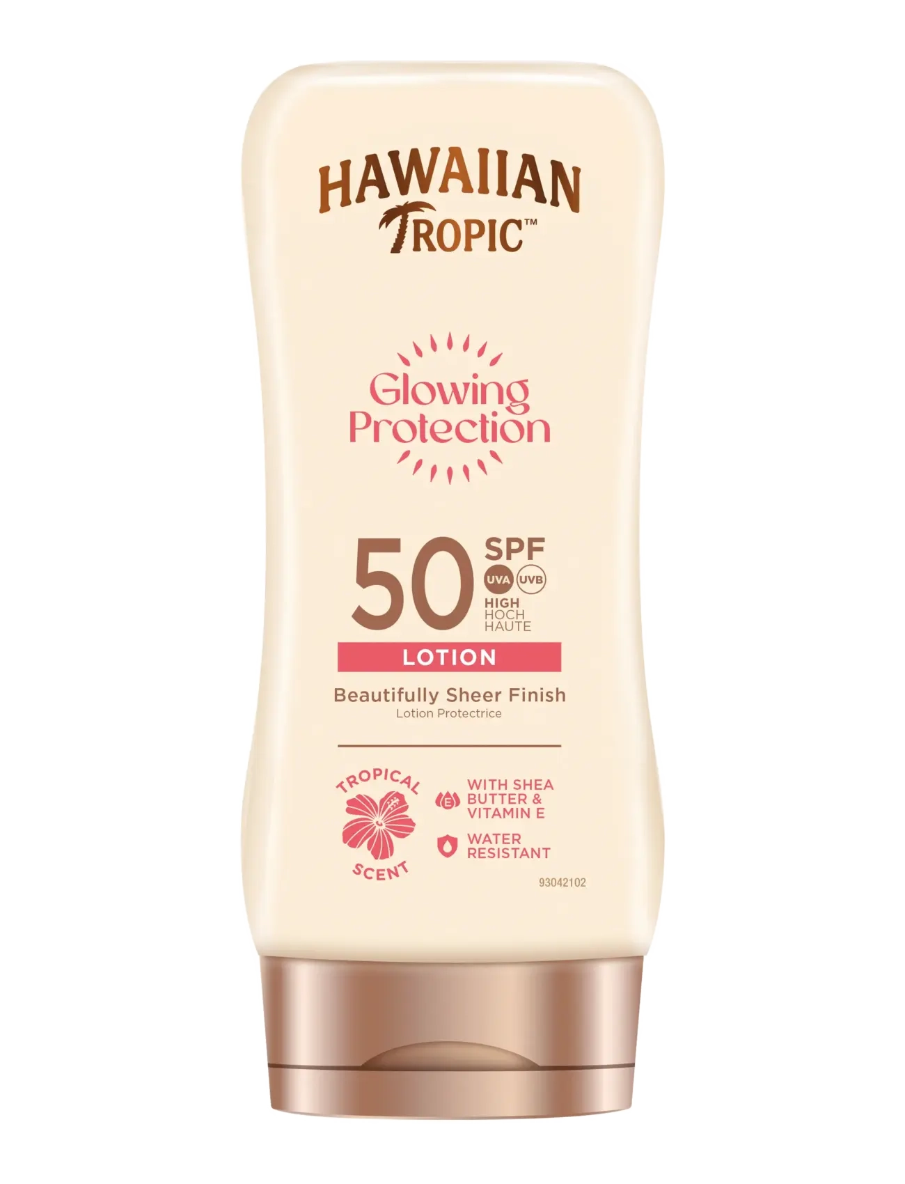 Hawaiian Tropic Glowing Protection Lotion SPF50 180 ml - Solprodukter - CLEAR / undefined