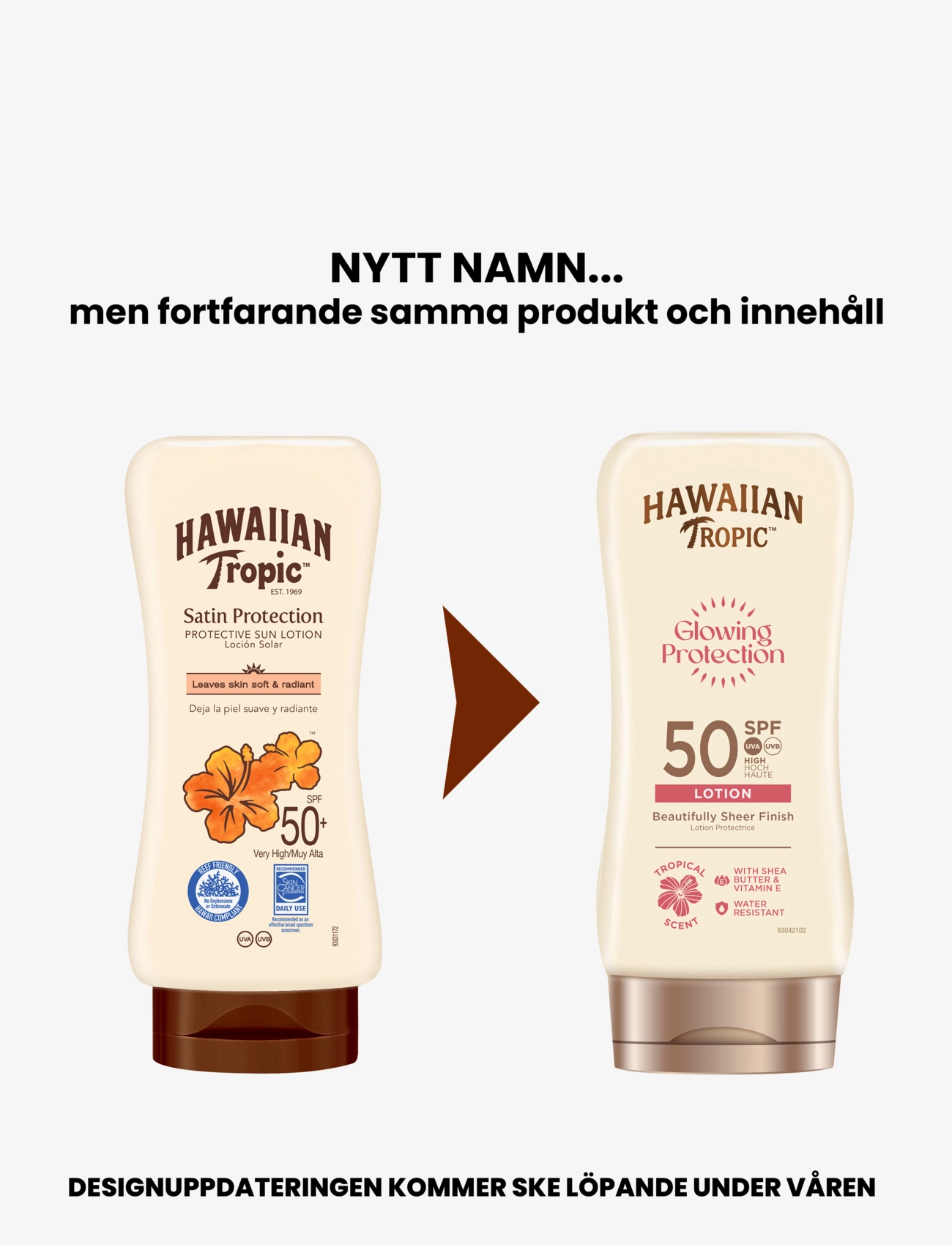 Hawaiian Tropic - Glowing Protection Lotion SPF50 170 ml - til kroppen - clear - 1