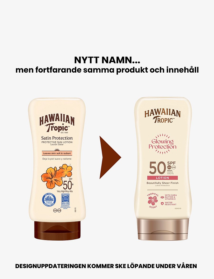 Hawaiian Tropic - Glowing Protection Lotion SPF50 170 ml - til kroppen - clear - 1