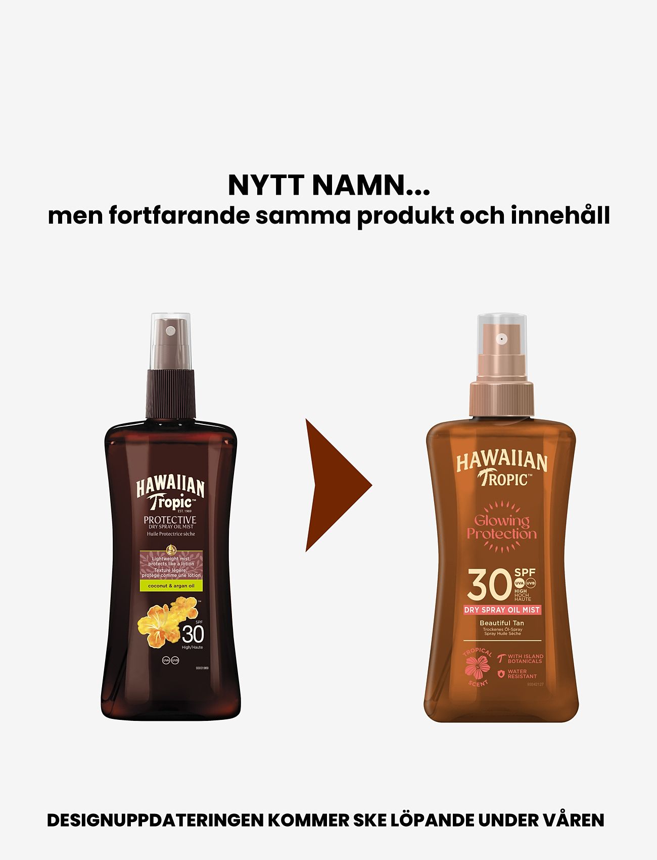 Hawaiian Tropic - Glowing Protection Dry Oil Spray SPF30 200 ml - apsauga nuo saulės - clear - 1