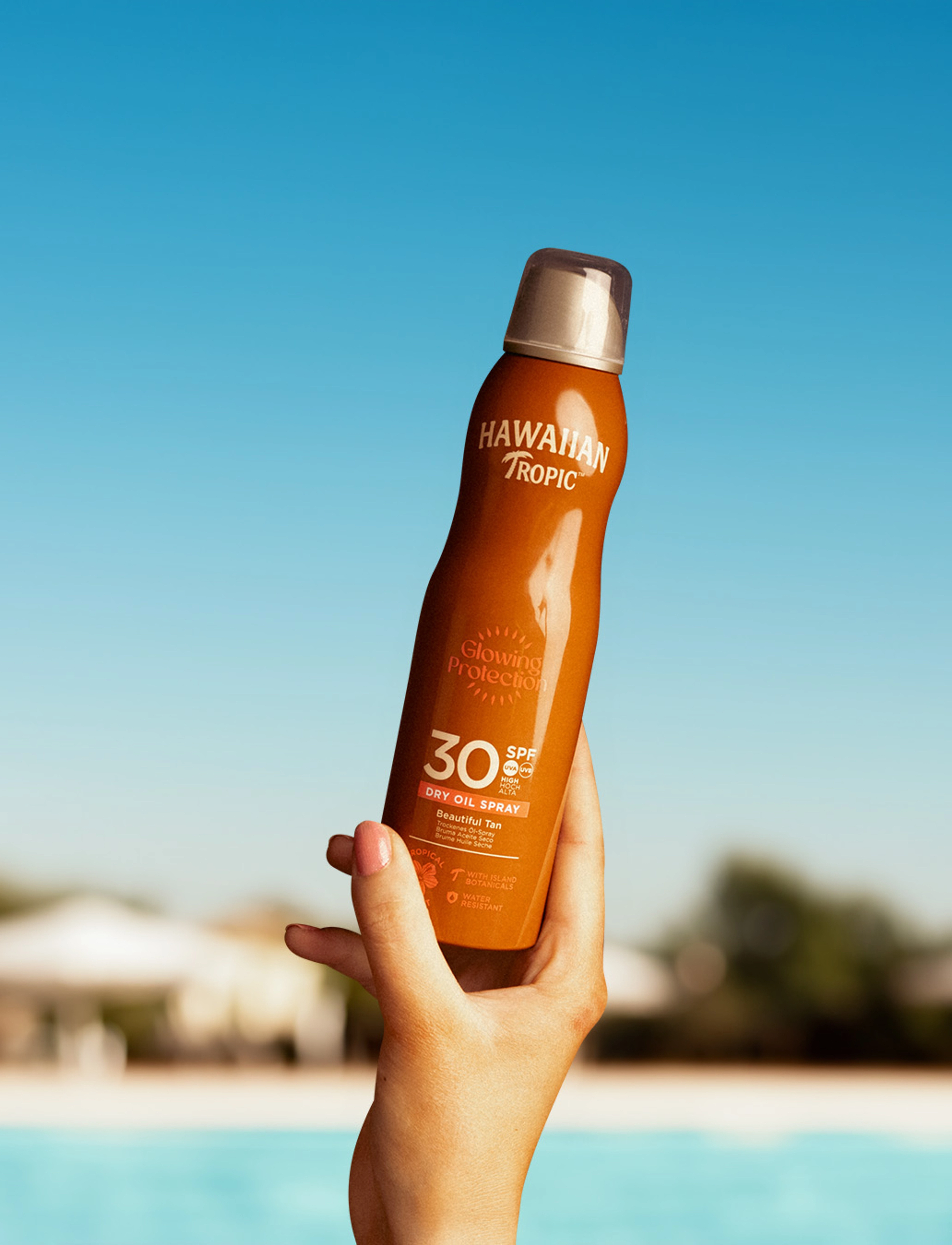 Hawaiian Tropic - Dry Oil Coco&Mango C-spray SPF30 180 ml - Ķermenim - clear - 4