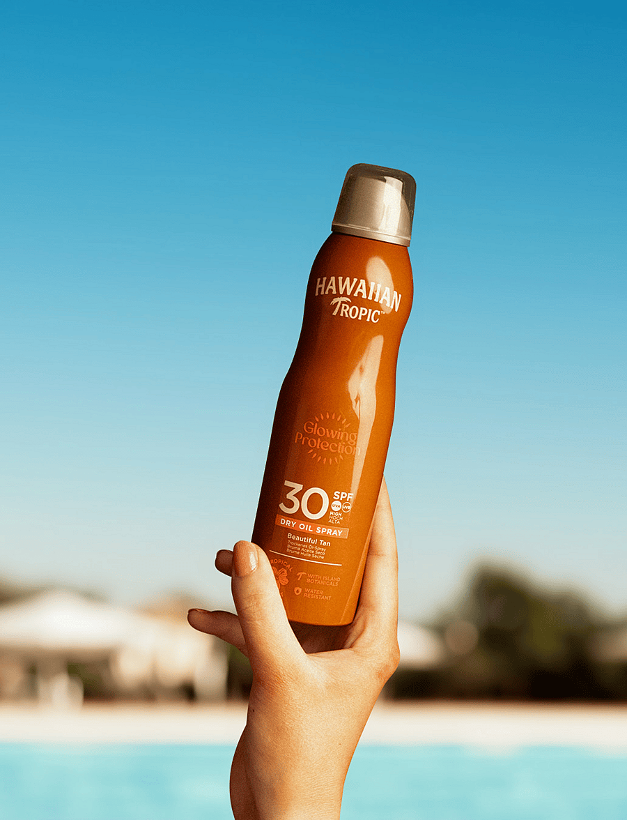 Hawaiian Tropic - Dry Oil Coco&Mango C-spray SPF30 180 ml - for kroppen - clear - 4