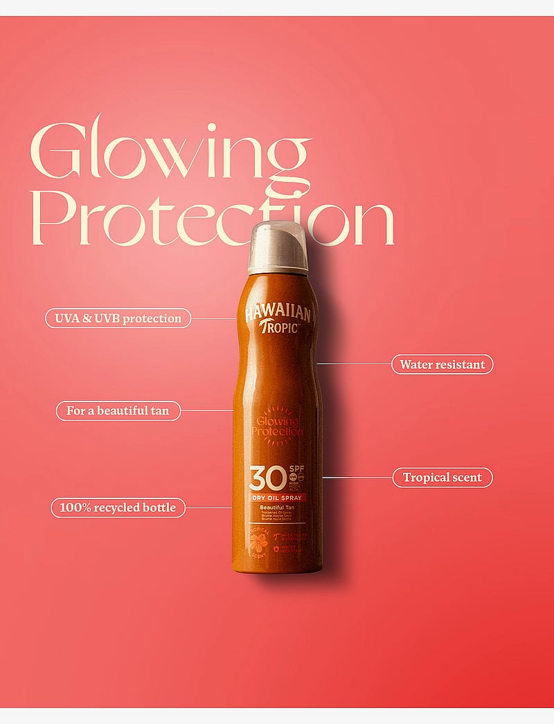 Hawaiian Tropic - Dry Oil Coco&Mango C-spray SPF30 180 ml - kehale - clear - 2