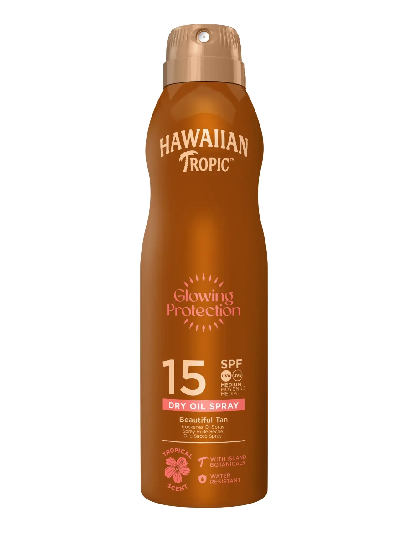 Hawaiian Tropic Dry Oil Argan C-Spray Spf 15 177 ml, 177 ml, Nude, Solpleje > Krop, Dame