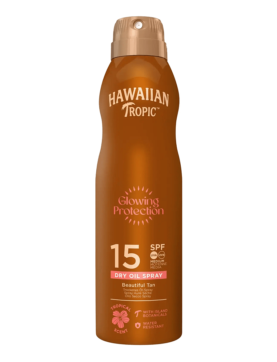 Hawaiian Tropic - Dry Oil Argan C-spray SPF 15 177 ml - til kroppen - clear - 0