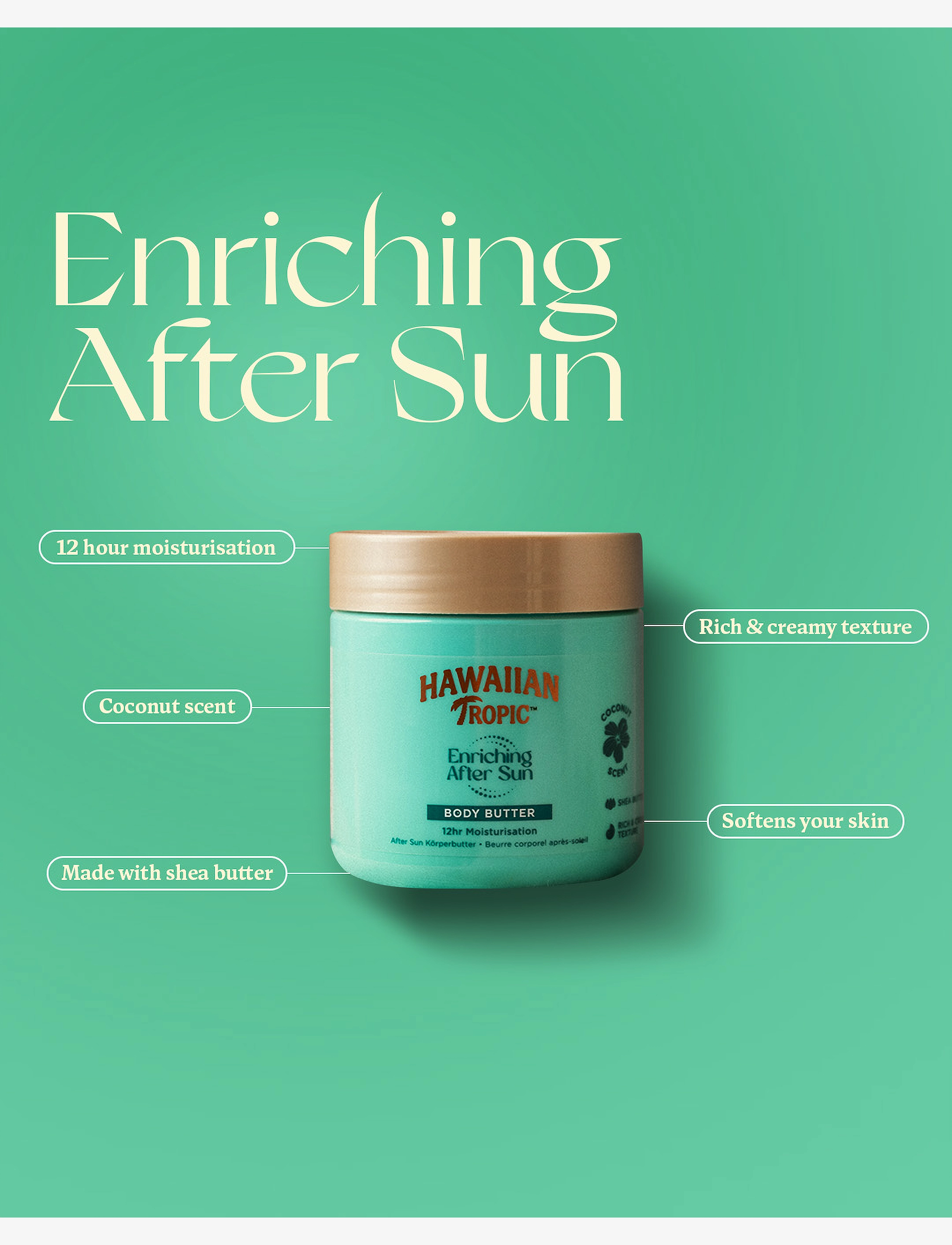 Hawaiian Tropic - Enriching Coconut Body Butter After Sun 250 ml - kropspleje - clear - 5