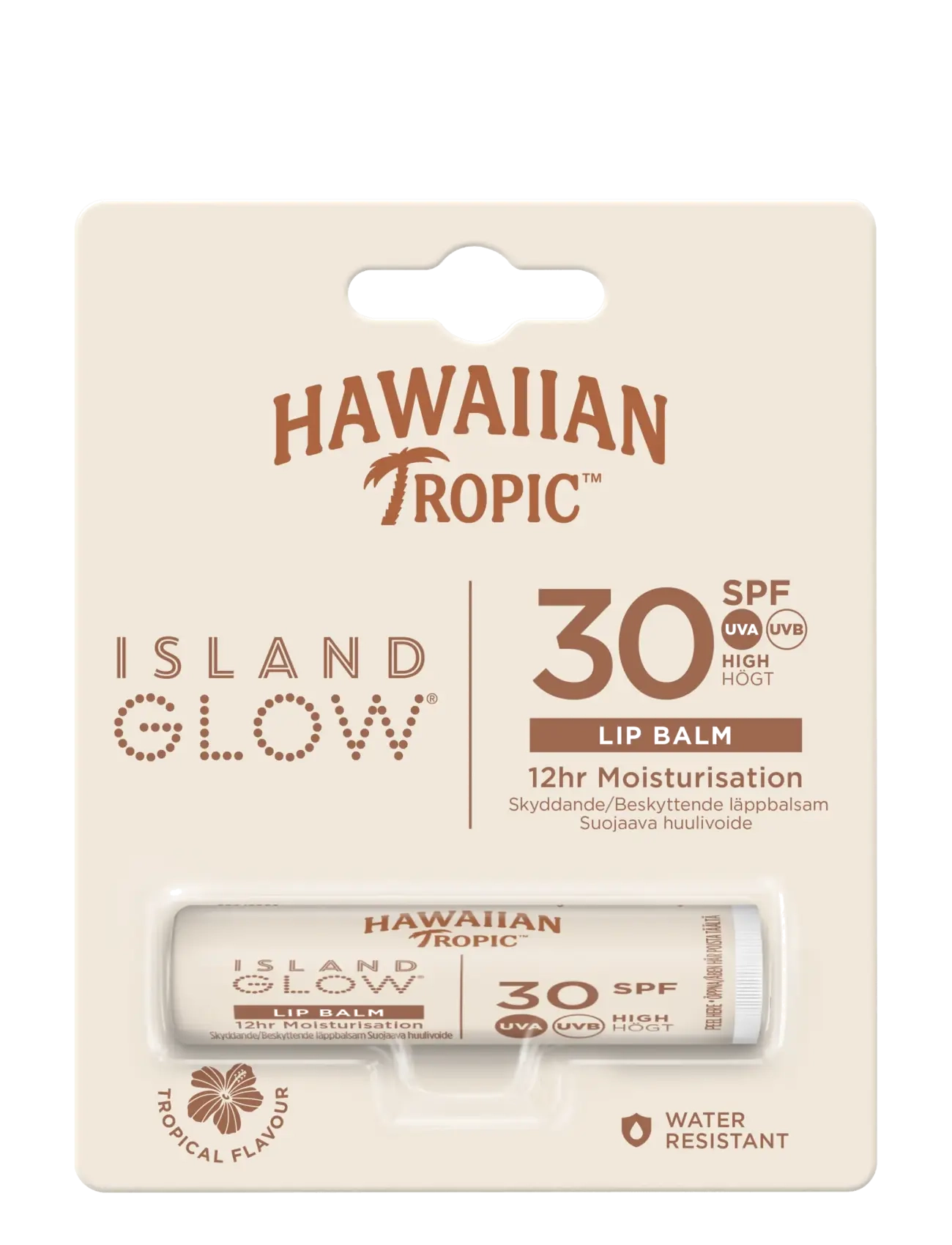 Hawaiian Tropic Island Glow Lip Balm SPF30 - Läppvård - CLEAR / undefined